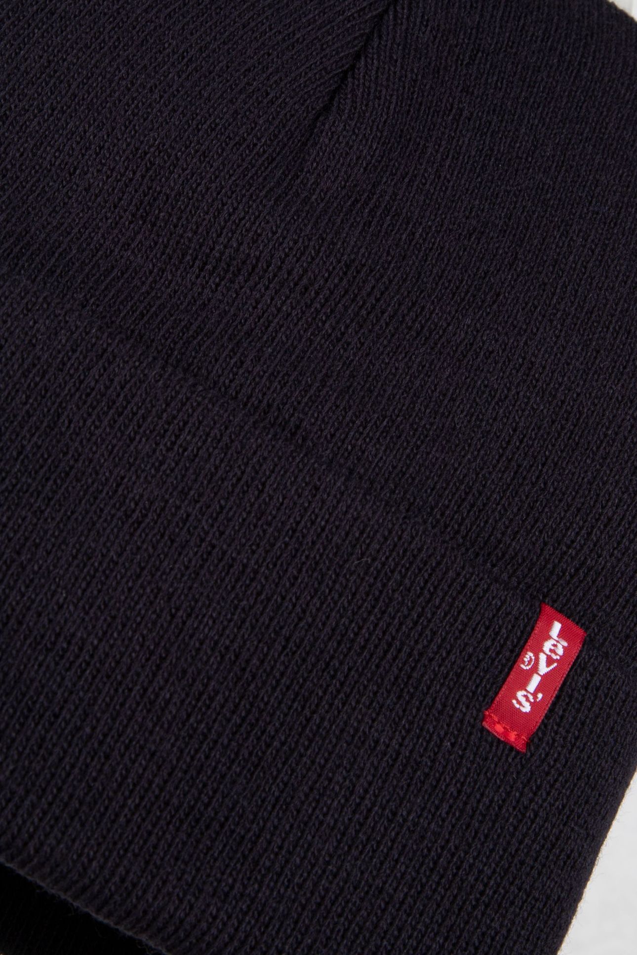 SLOUCHY RED TAB BEANIE 4