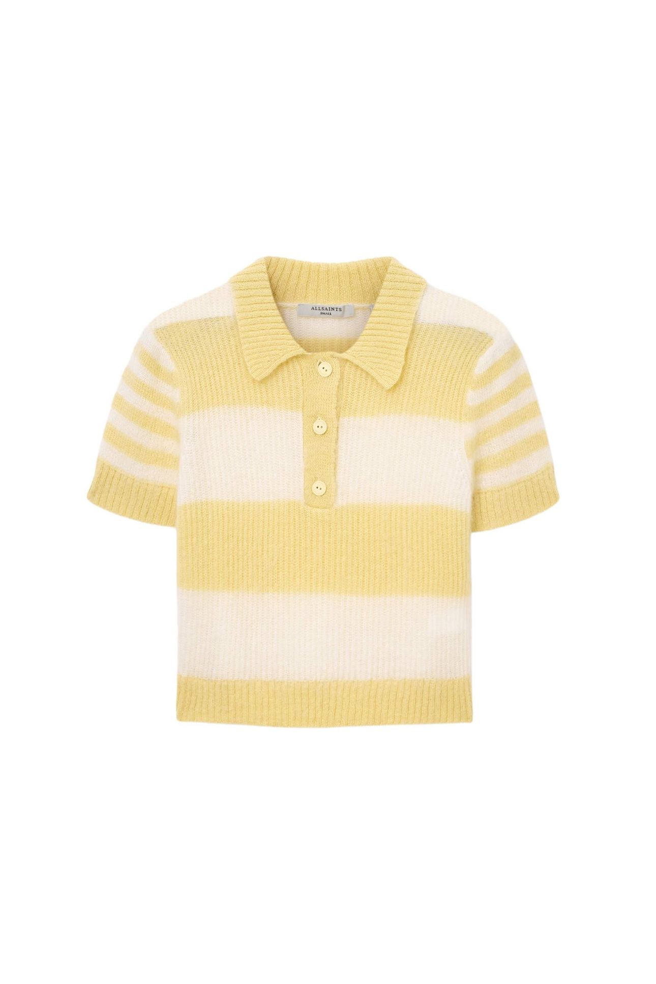 CLEM POLO TEE HAY YELLOW/WHITE 6