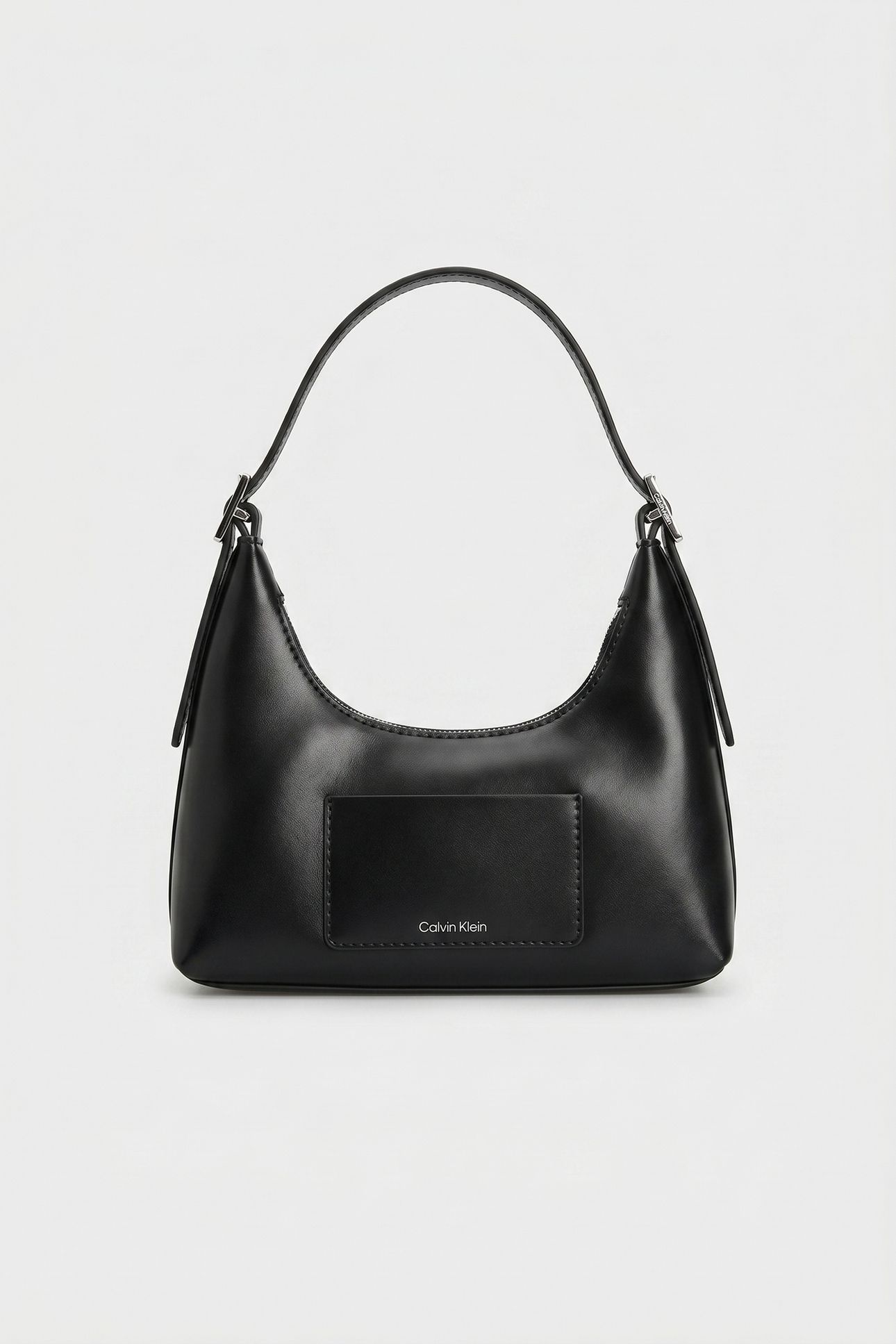 EMBLEM LEATHER MINI SHOULDER BAG BLACK 2