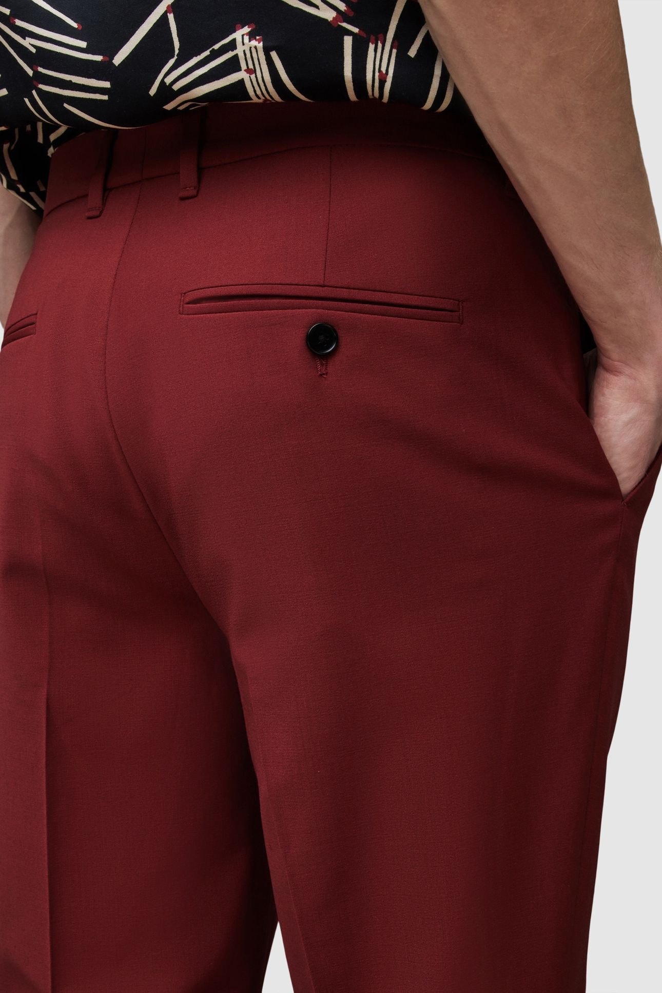 RAIDES TROUSER DULLED RED 7
