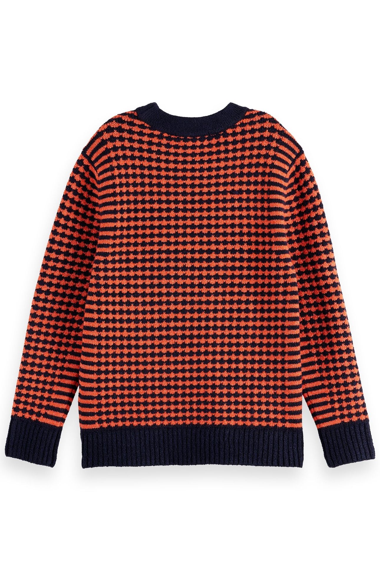 BOY REGULAR-FIT CHENILLE PULLOVER SKY CAPTAIN/ CHERRY TOMATO 2