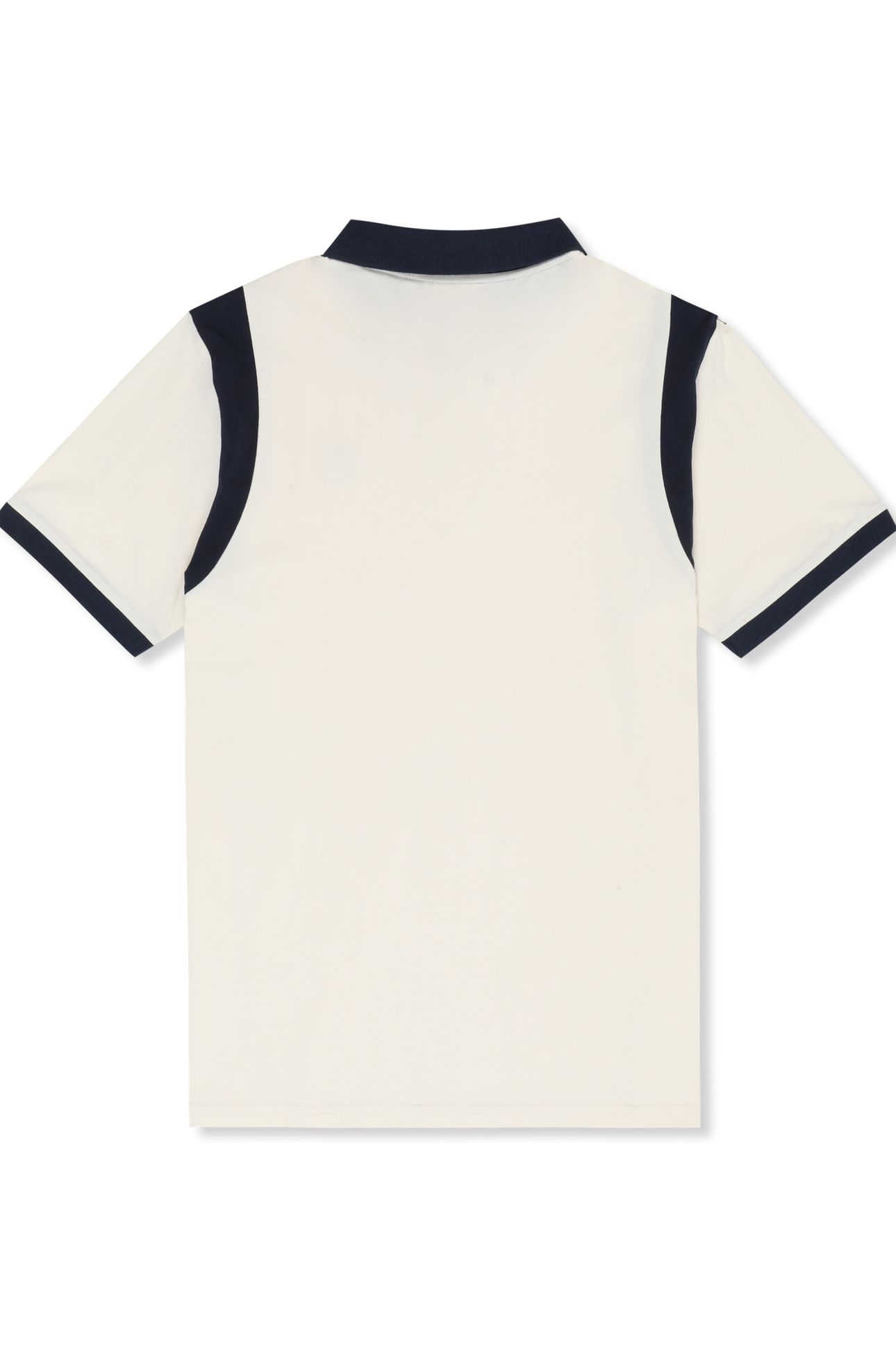 CASOLI REGULAR BLOCKED POLO SHIRT EGRET-BLACK IRIS 5