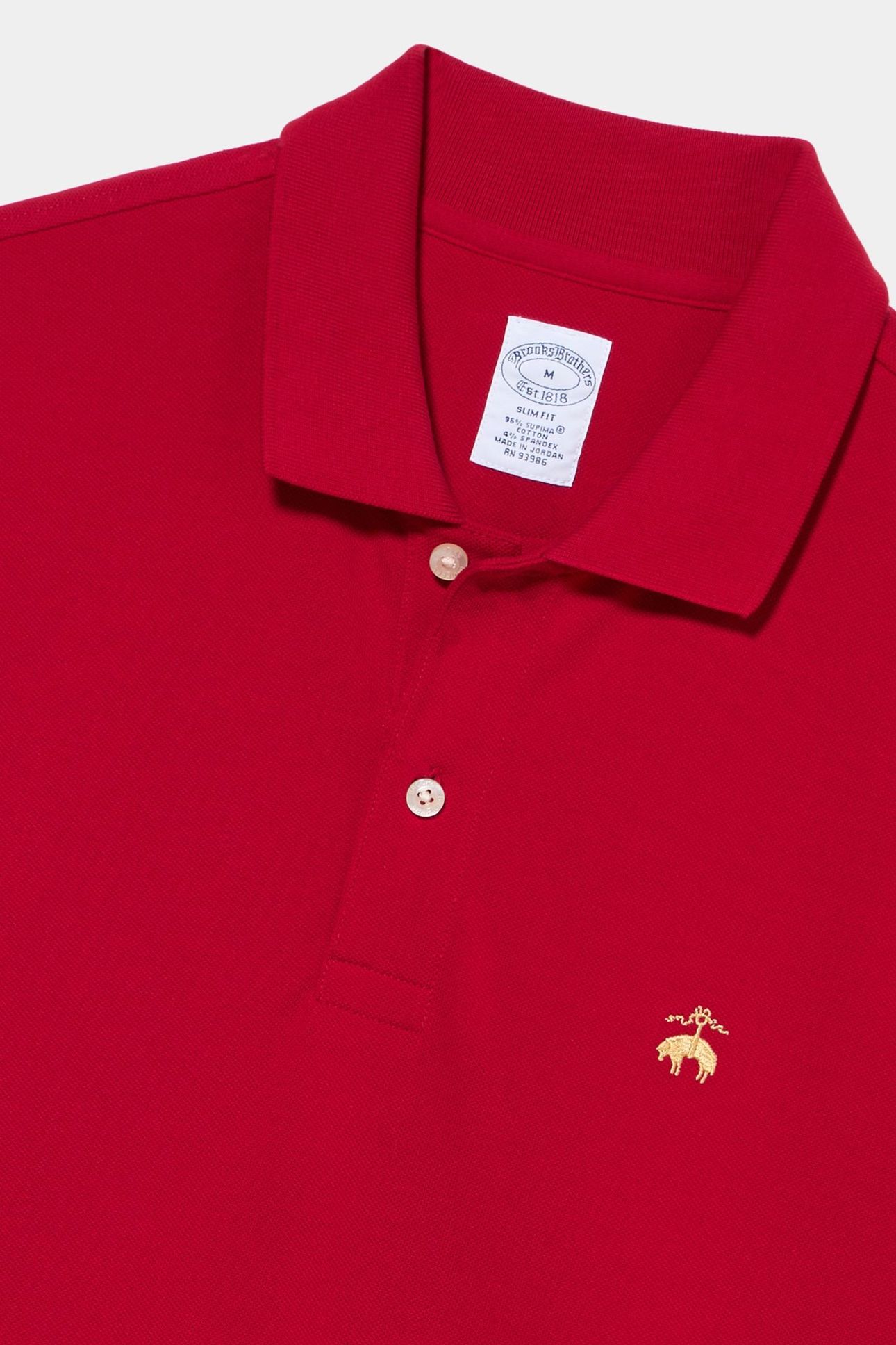 GOLDEN FLEECE SUPIMA COTTON POLO RED 2