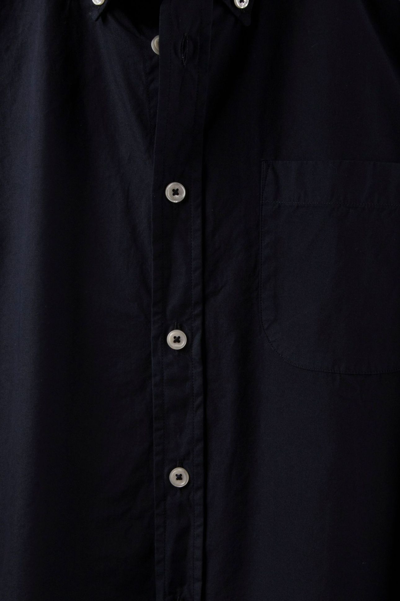 BUTTON-DOWN SHIRT W/POCKET COTTON NAVY 6