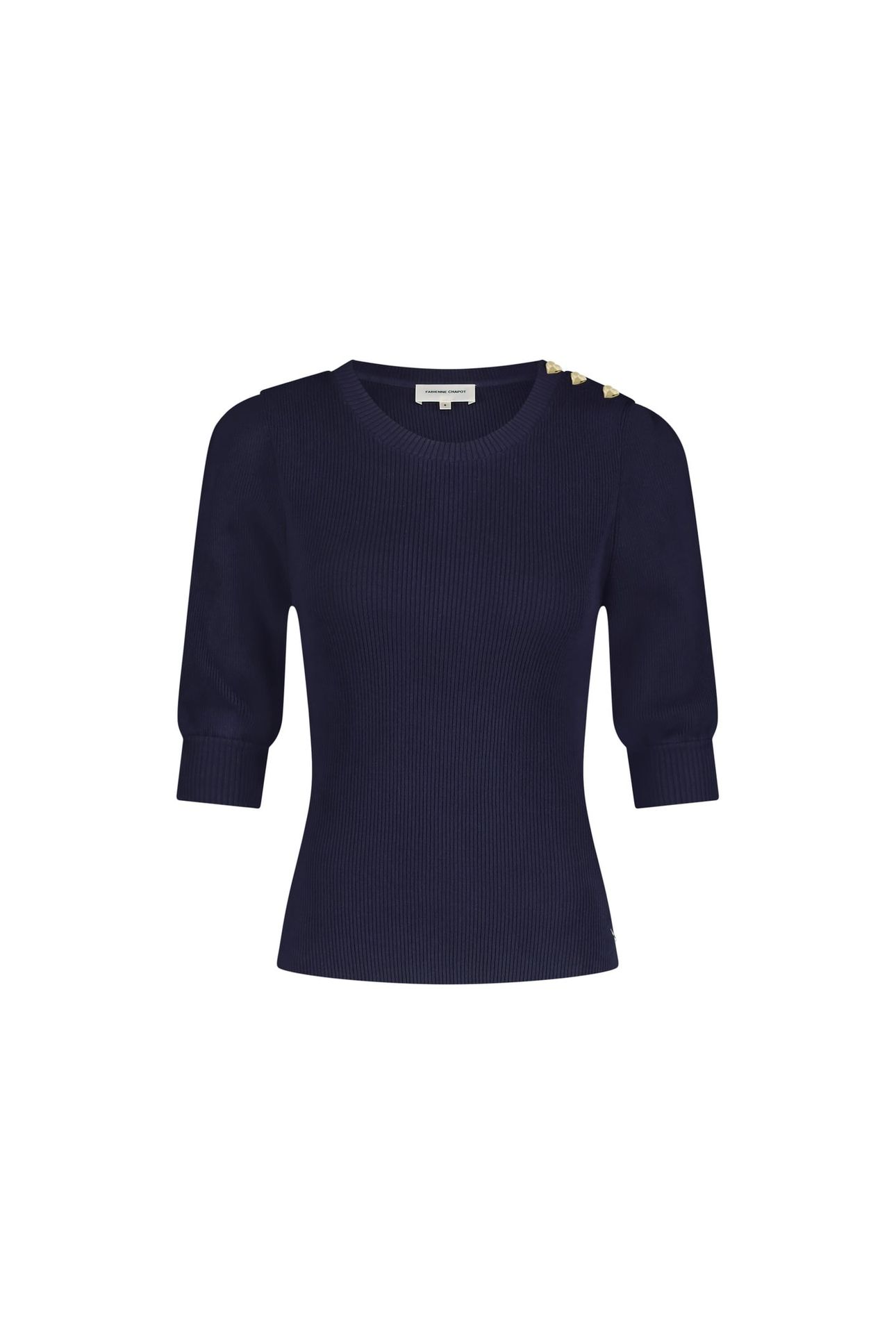 LILLIAN SHORT SLEEVE PULLOVER AFTER MIDNIGHT BLUE 4