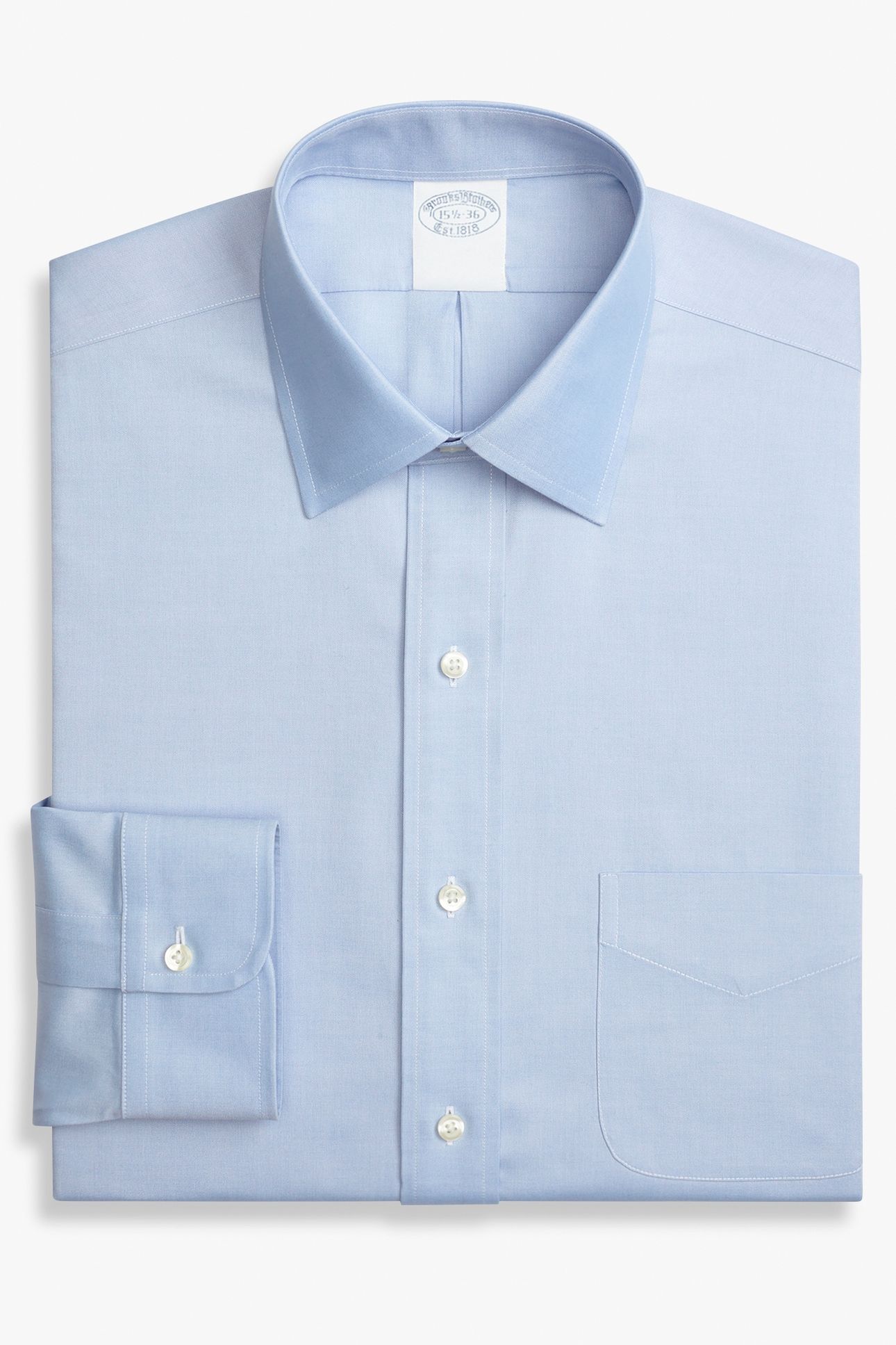 SLIM FIT NON-IRON STRETCH COTTON SHIRT WITH AINSLEY COLLAR L 5