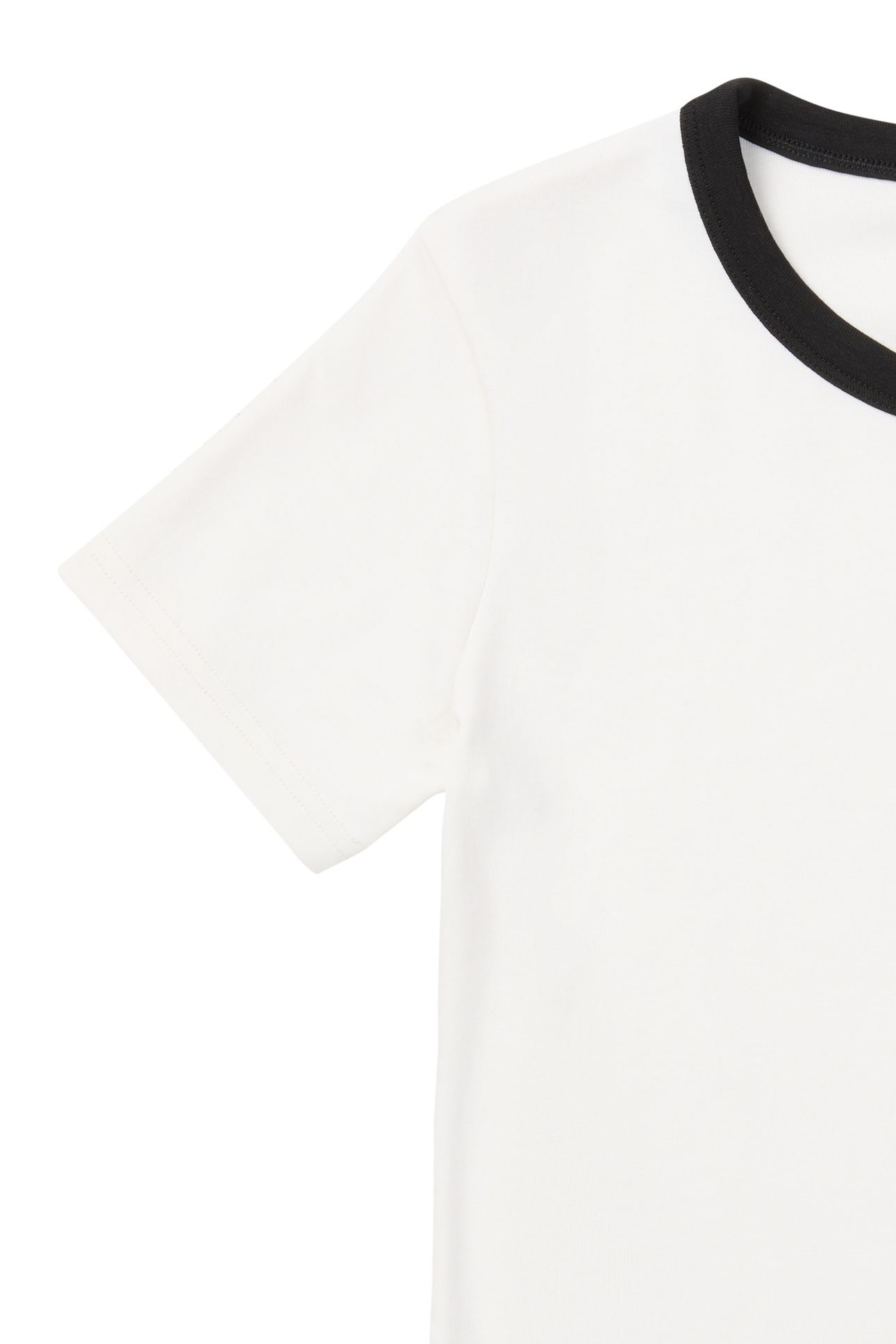 MONTEBENI SLIM LOGO RIB T-SHIRT EGRET 7