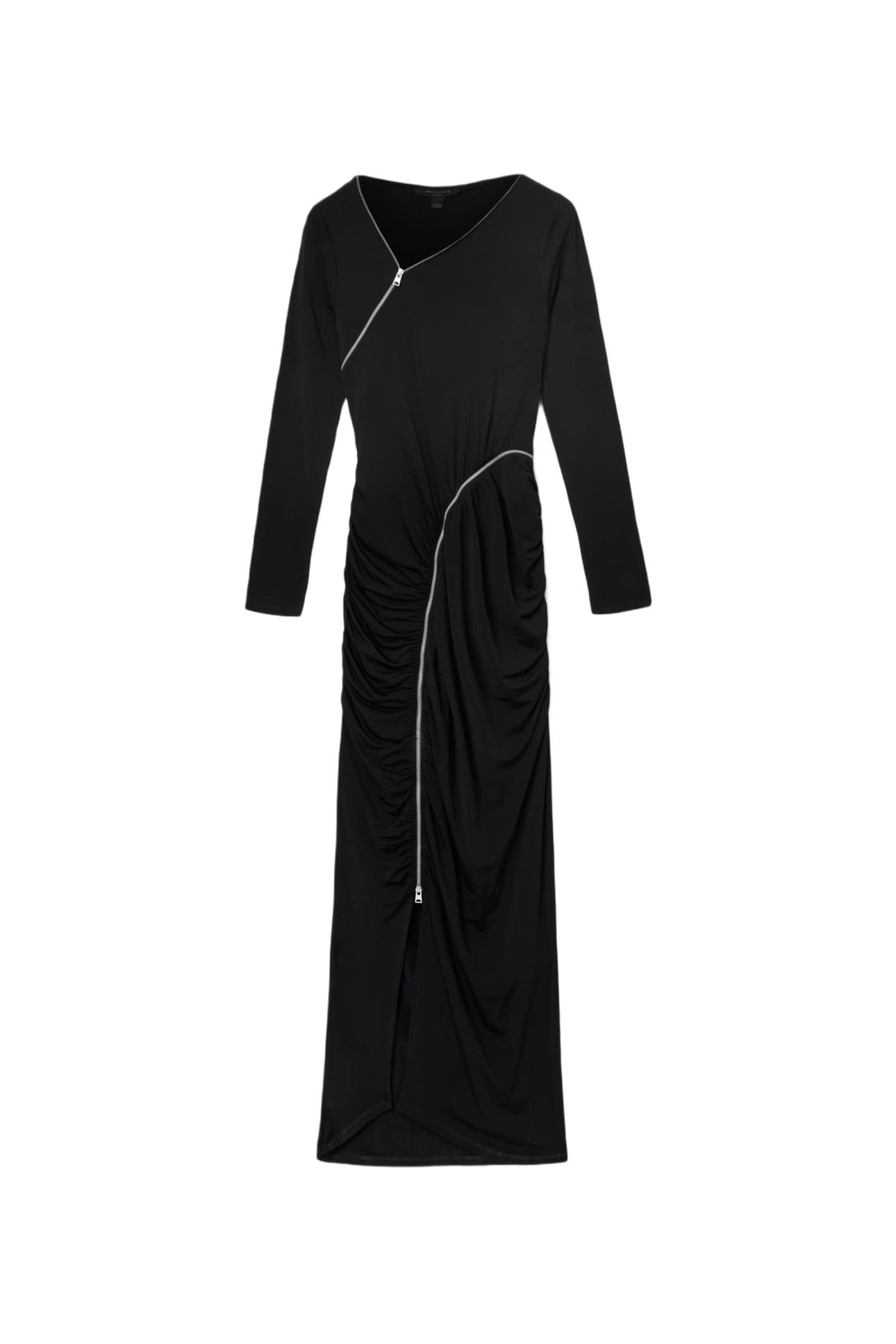 ELSIE ZIPPER DRESS BLACK 5