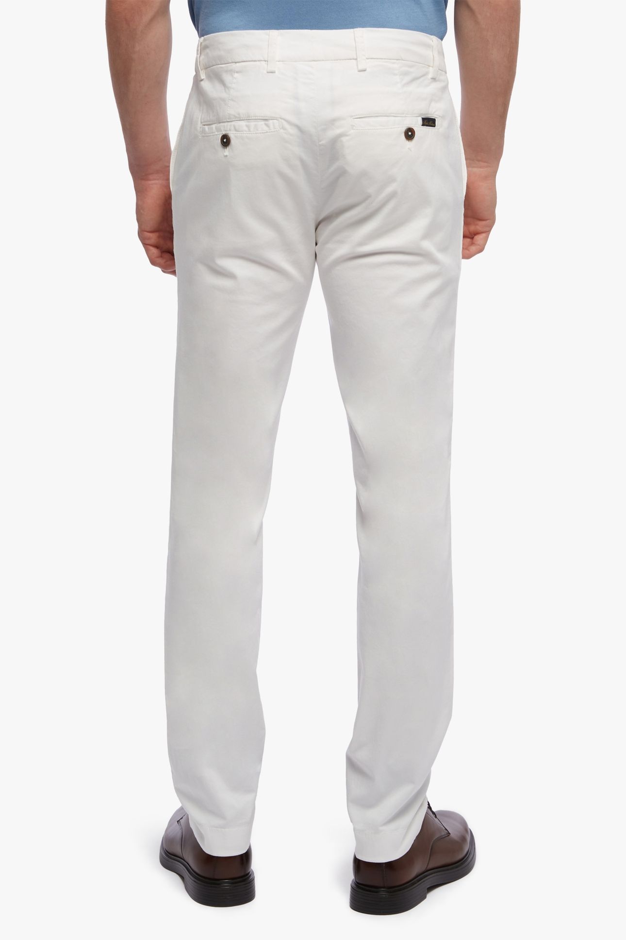 STRETCH COTTON CHINOS OFF WHITE 3
