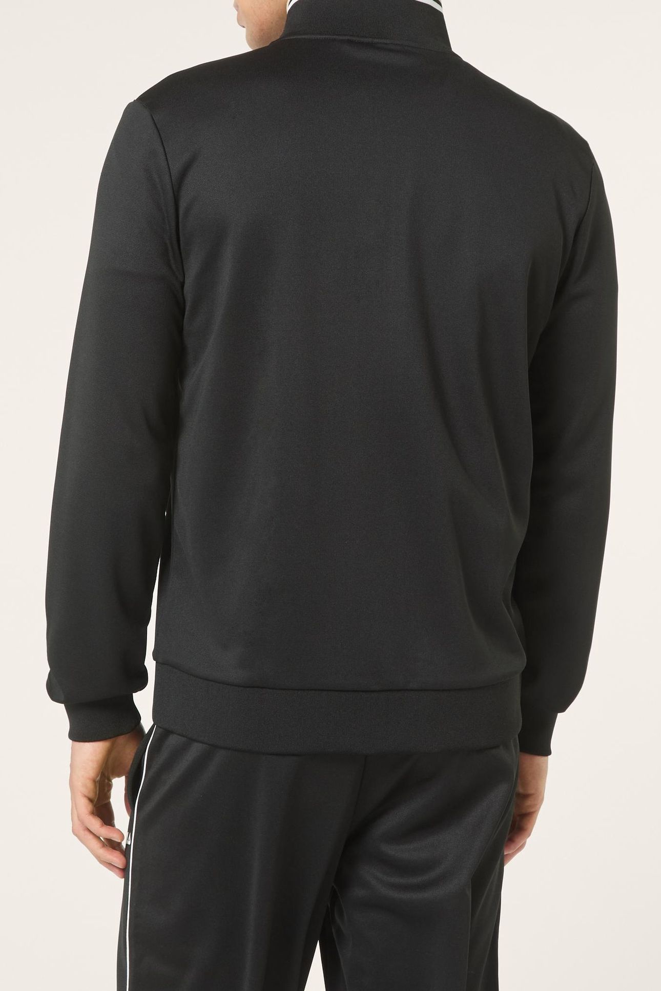 SAGANO REGULAR TAPED TRACK JACKET BLACK-WHITE PEPPER 3