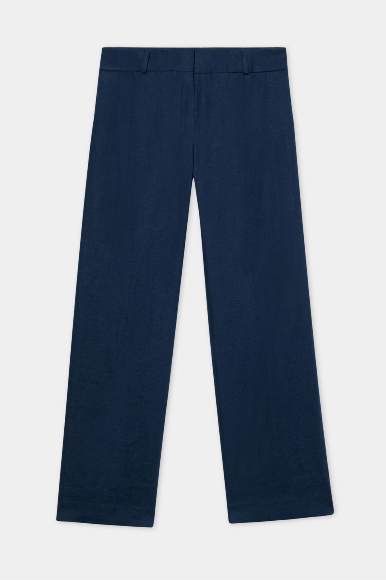 FRONT TROUSERS LINEN INDIGO 5