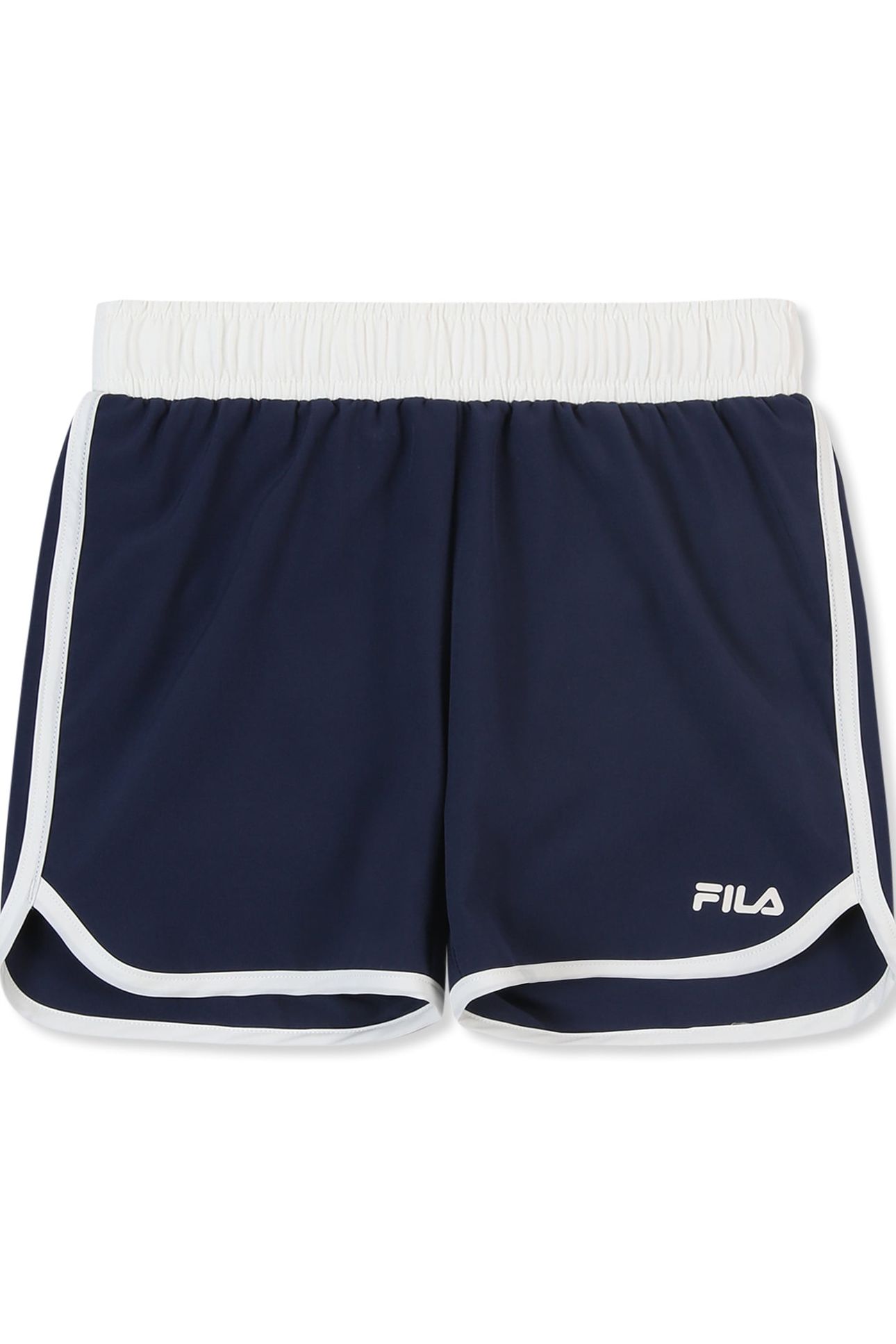 GELO REGULAR CONTRAST BINDING BEACH SHORTS BLACK IRIS-EGRET 1