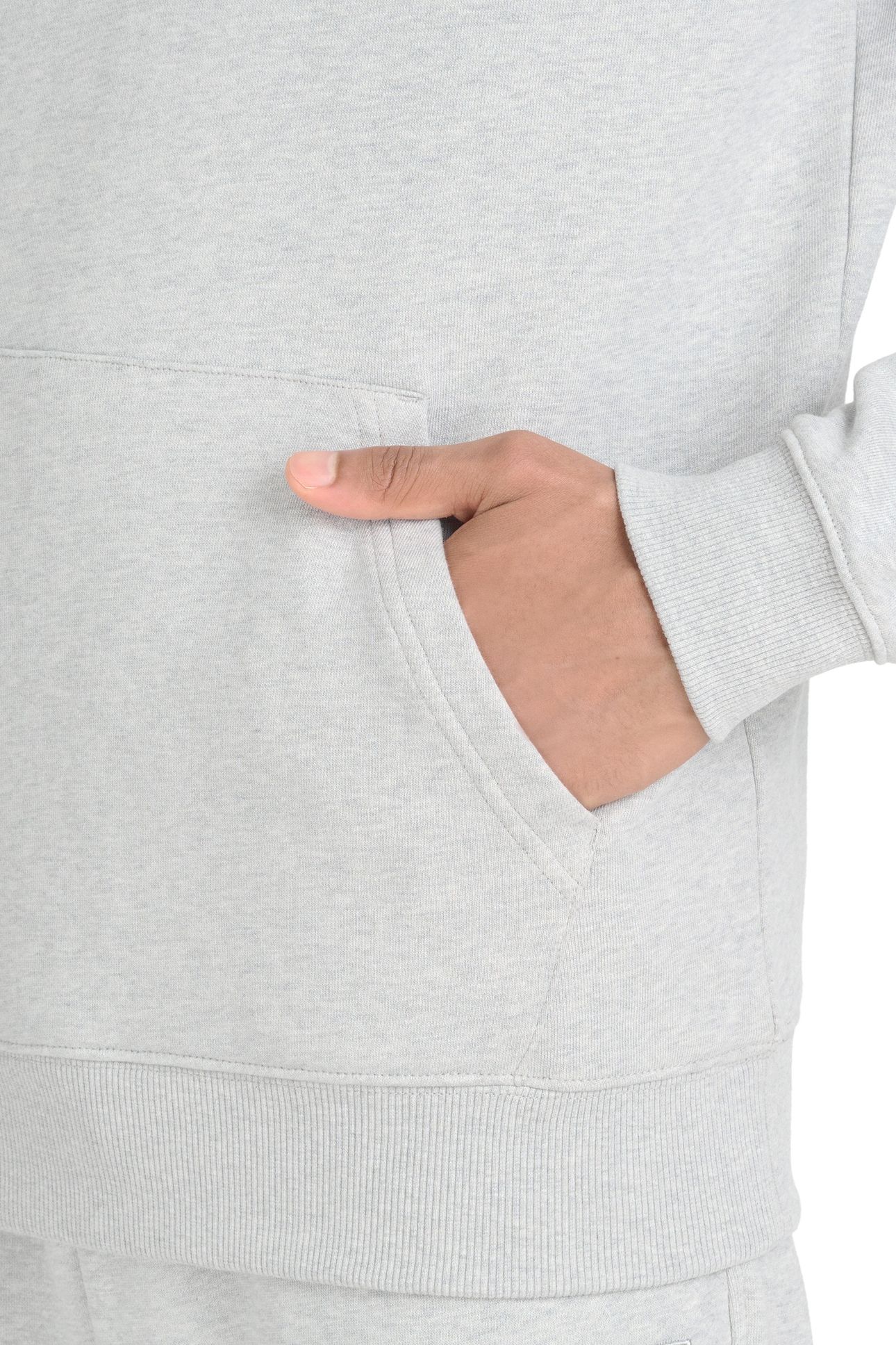 CORE - LOGO HOODIE GREY MELANGE 4