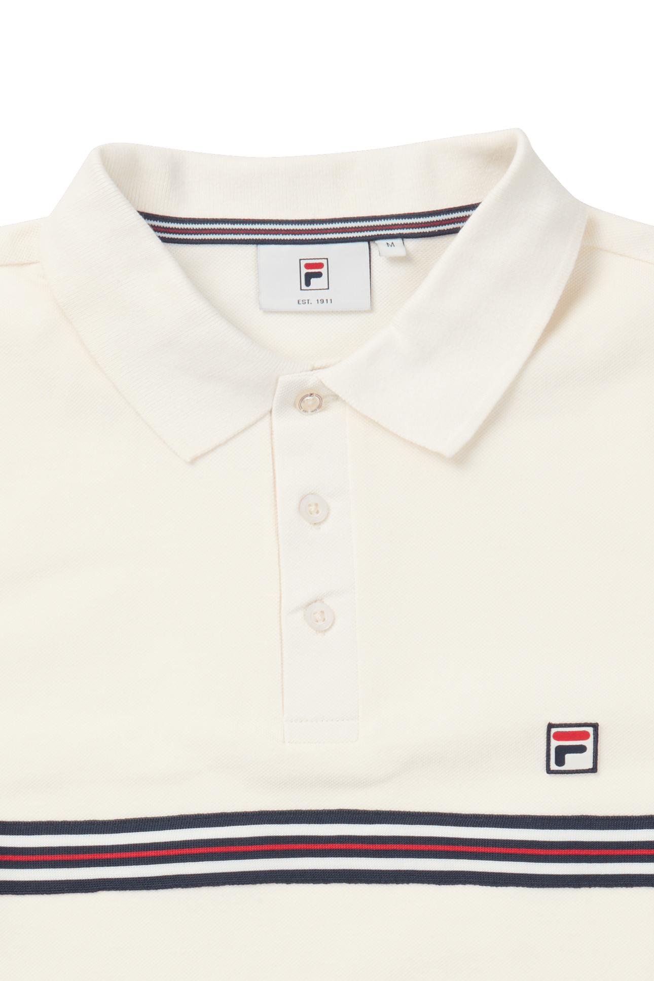 DIECIMO REGULAR HERITAGE TAPE POLO SHIRT EGRET 4