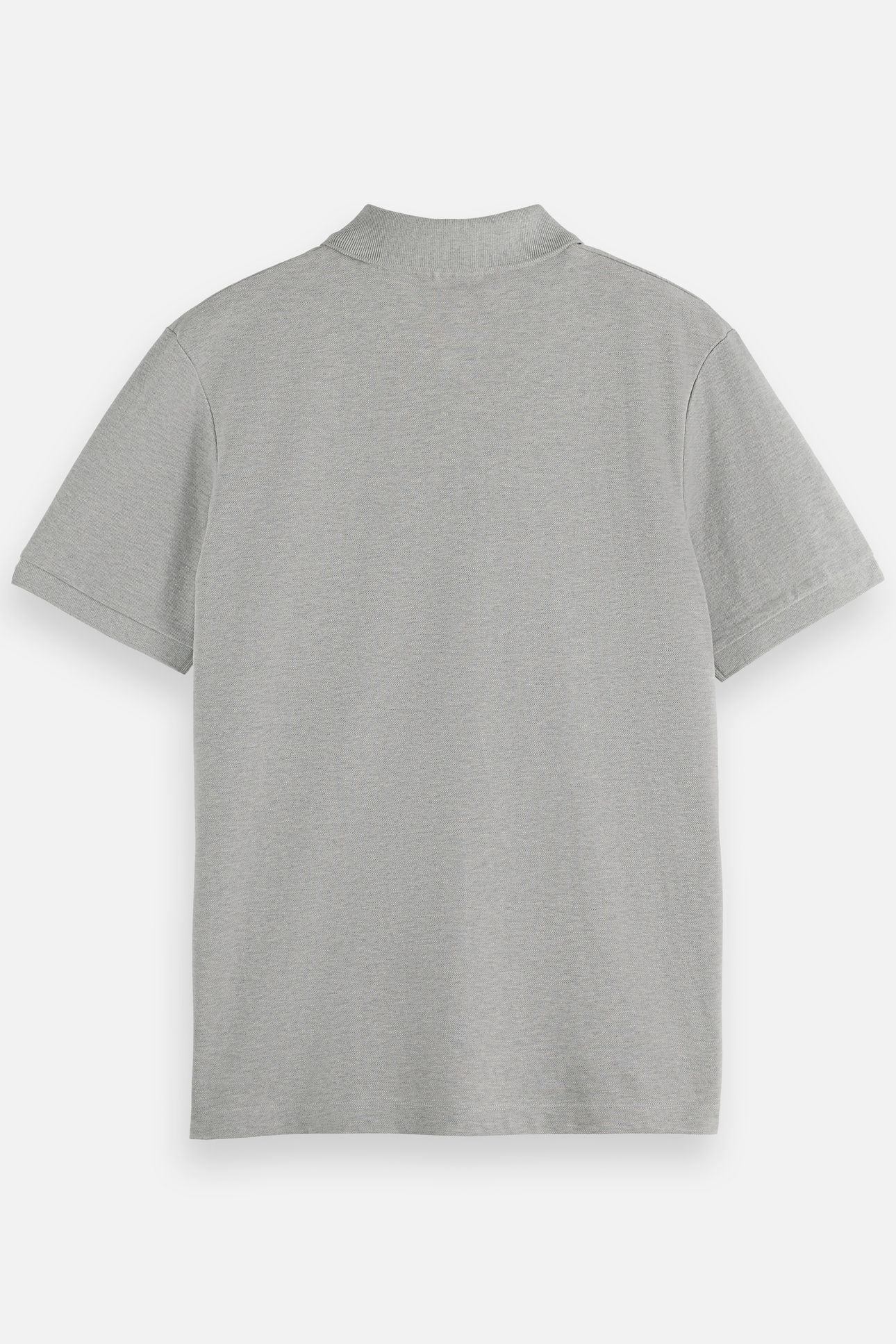 NOS CHEST LOGO REGULAR-FIT PIQUE POLO GREY MELANGE 5