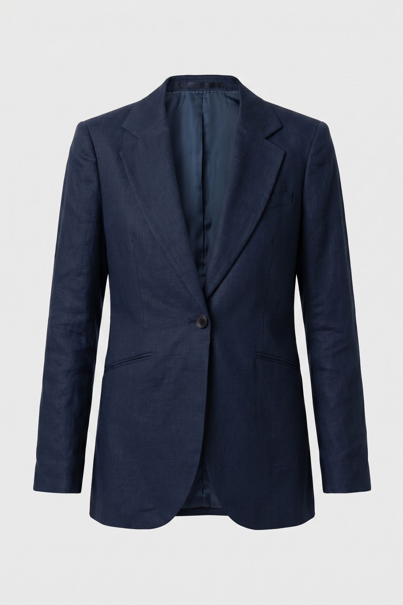 IRISH LINEN SINGLE-BREASTED BLAZER INDIGO 5