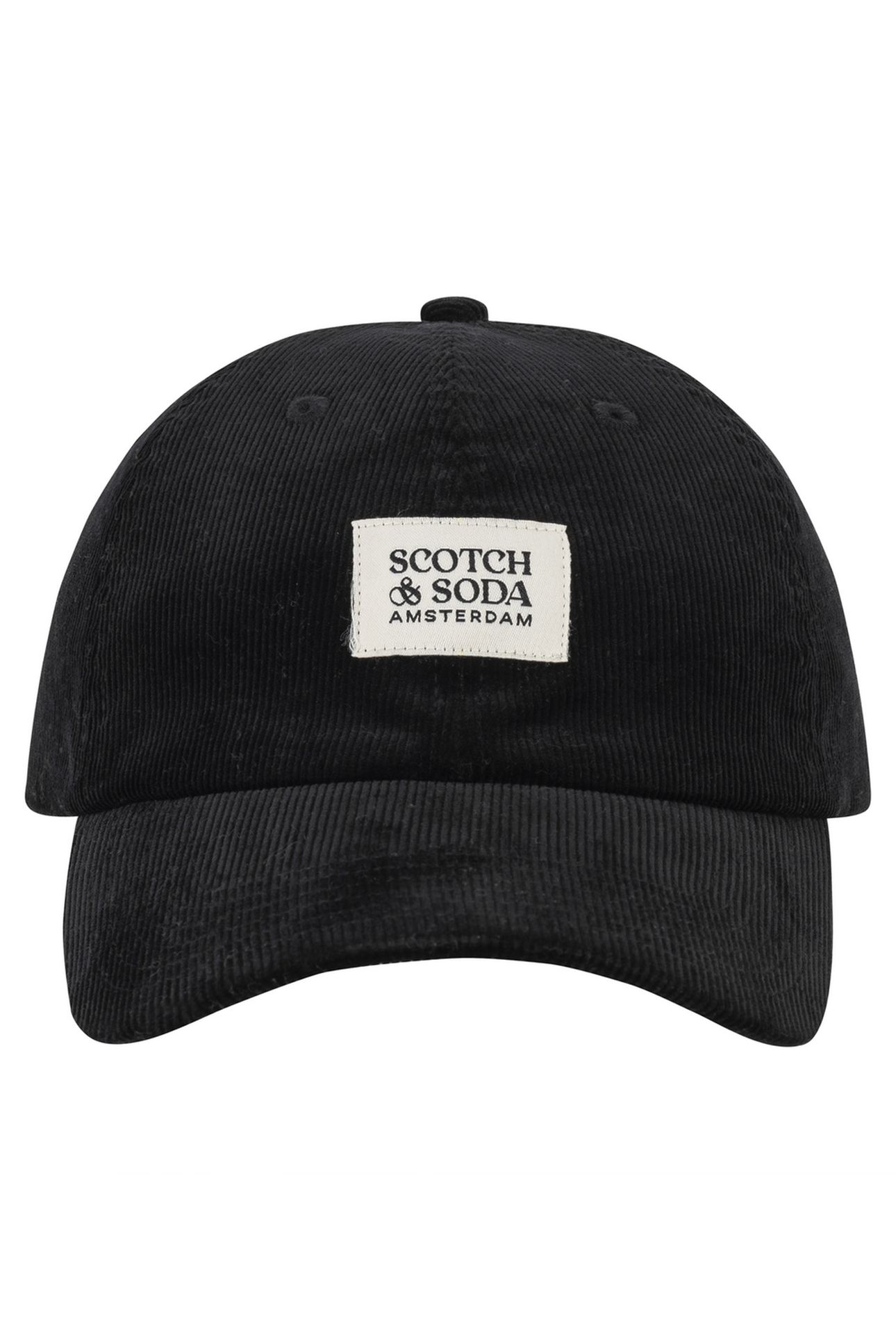 UNISEX S&S CORDUROY ADJUSTABLE CAP BLACK TRADITIONAL 2