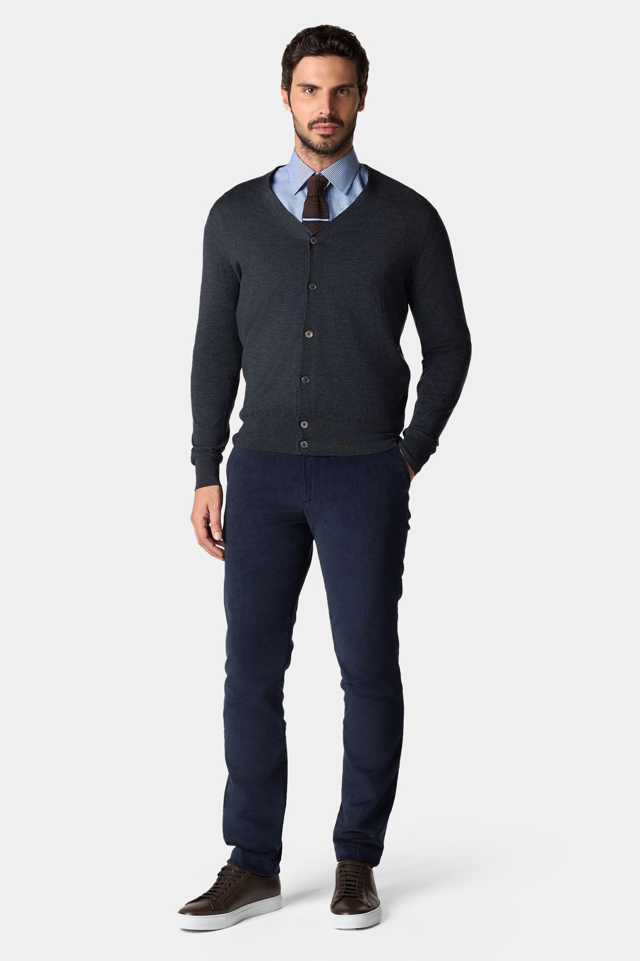 REGULAR FIT NON-IRON GINGHAM SHIRT WITH AINSLEY COLLAR BRIGH 2