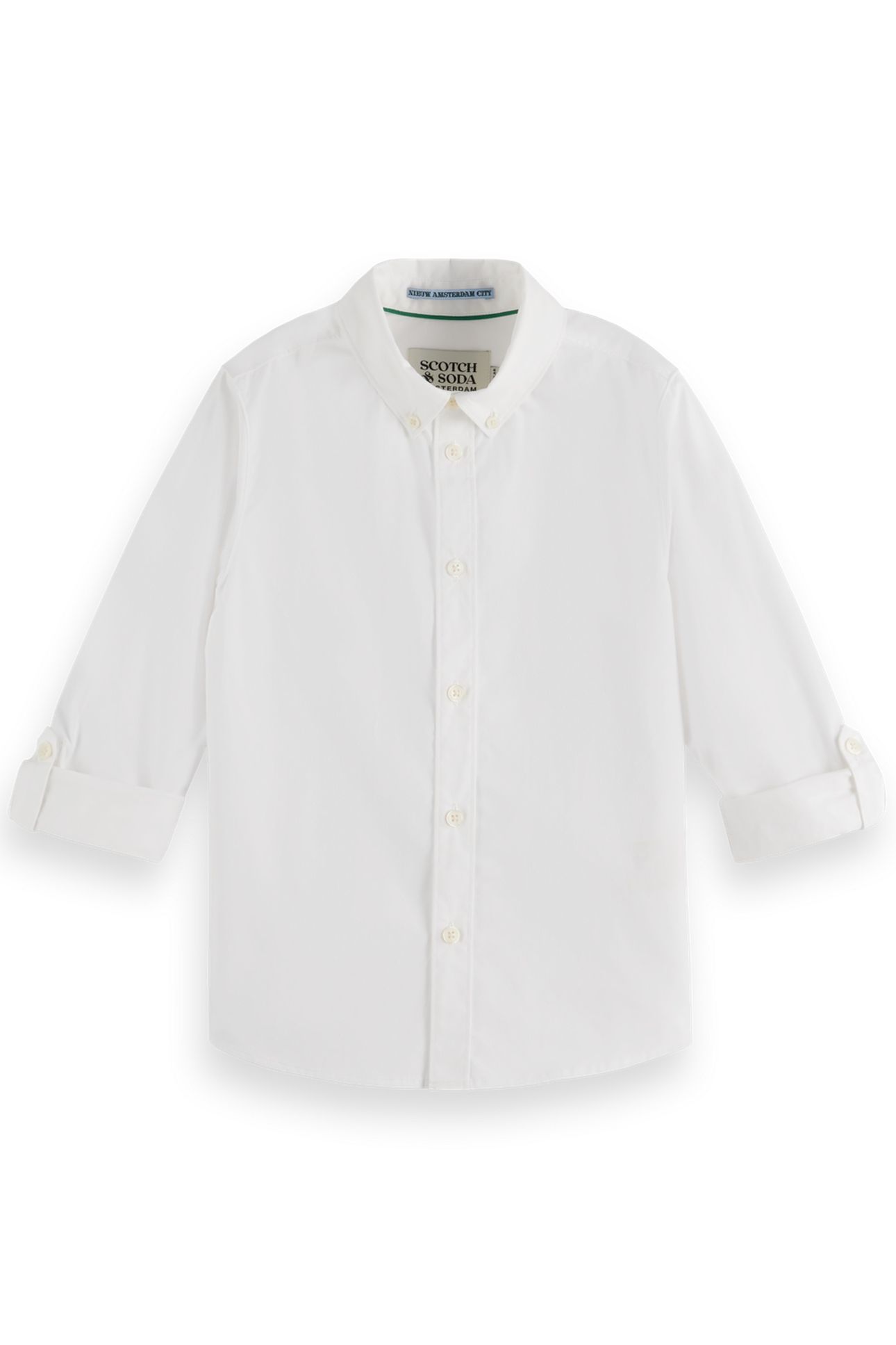 BOY OCCASIONAL DOBBY LONG-SLEEVED SHIRT WHITE 1