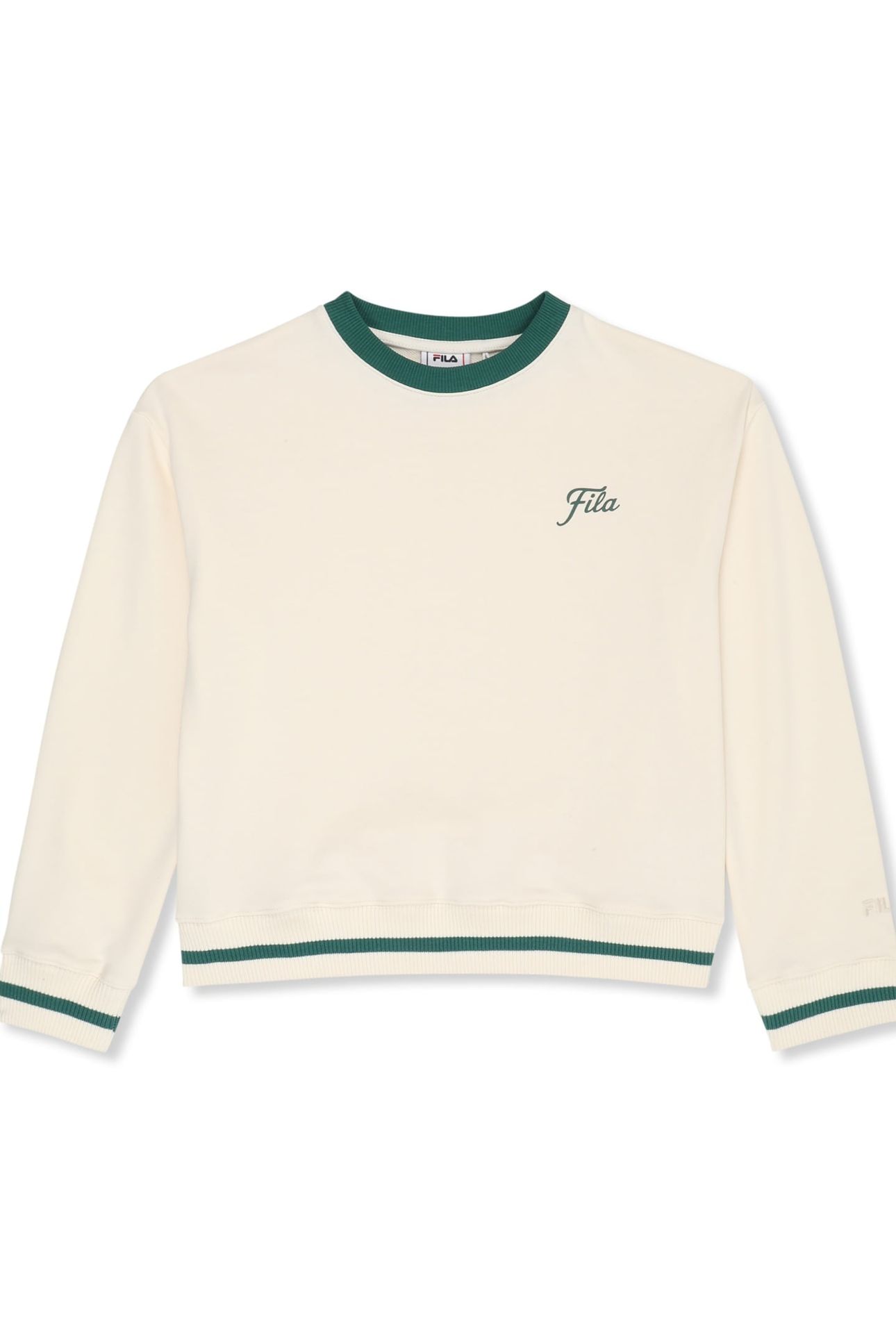 MARLIA RELAXED GRAPHIC CREWNECK SWEATSHIRT EGRET 1