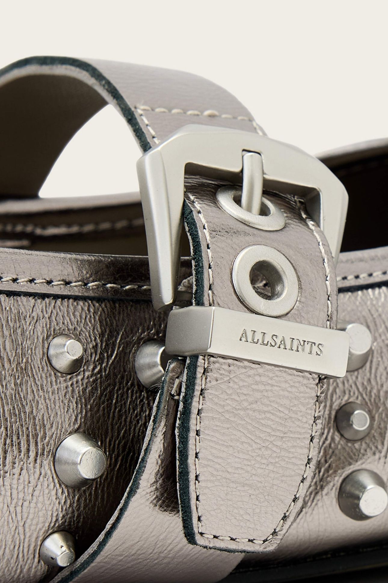 HOLLY STUD SHOE MET GUNMETAL GREY 3