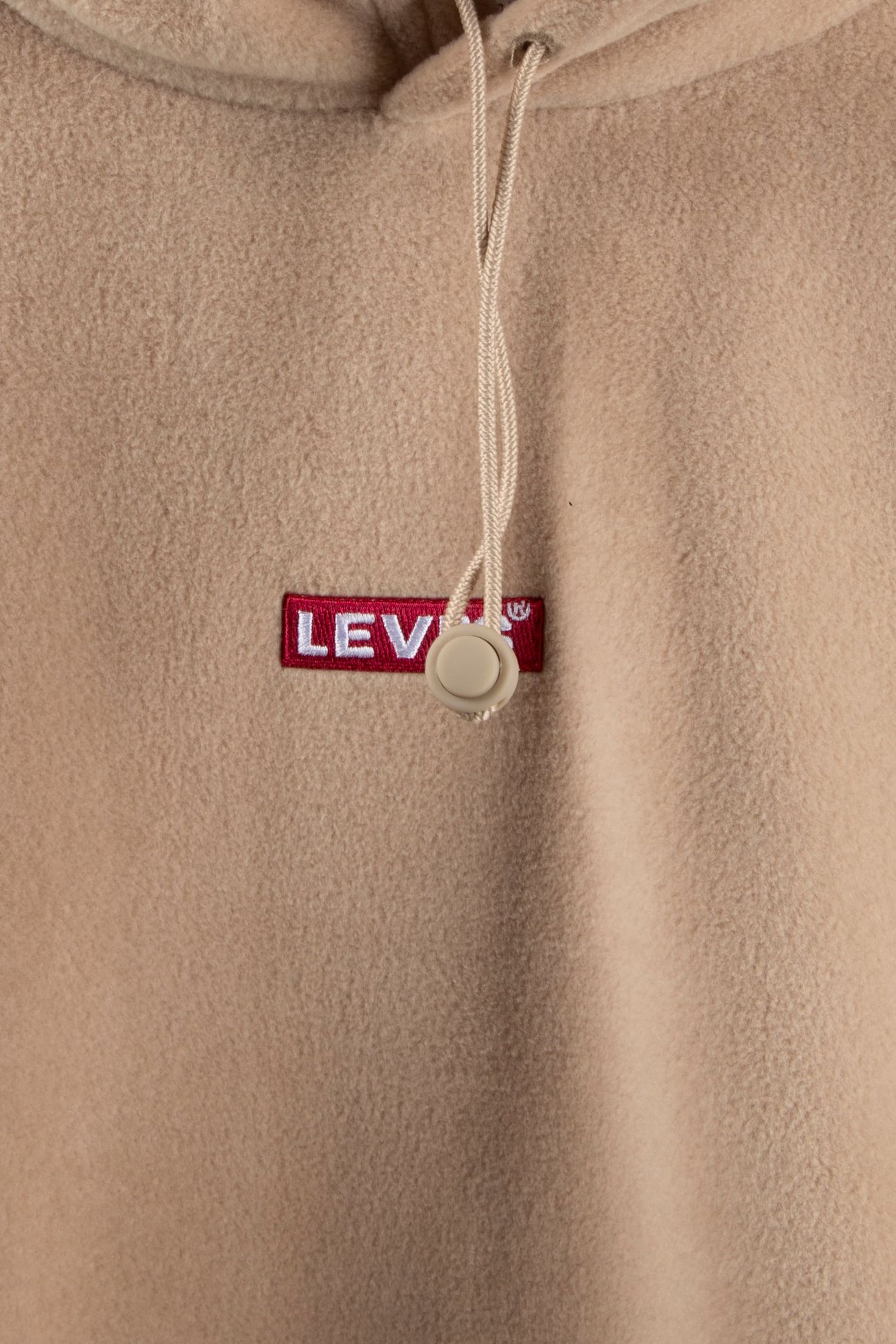 FLEECE BABY TAB EMBROIDERY RED LOGO HOODIE 4