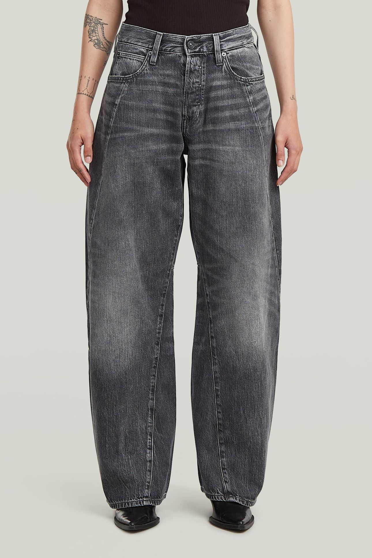 CONTOR 3D WIDE JEANS MEDIUM BLUE 1