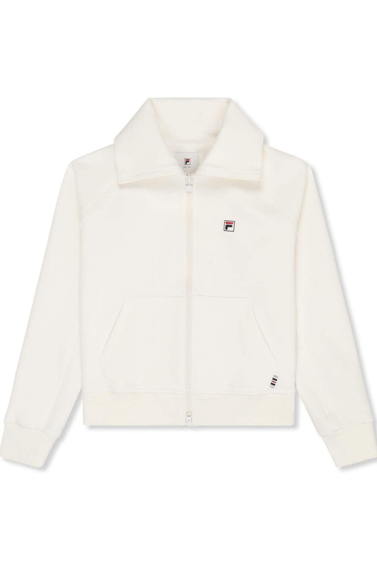 MONTELORO RELAXED HIGH COLLAR SCUBA JACKET EGRET 4