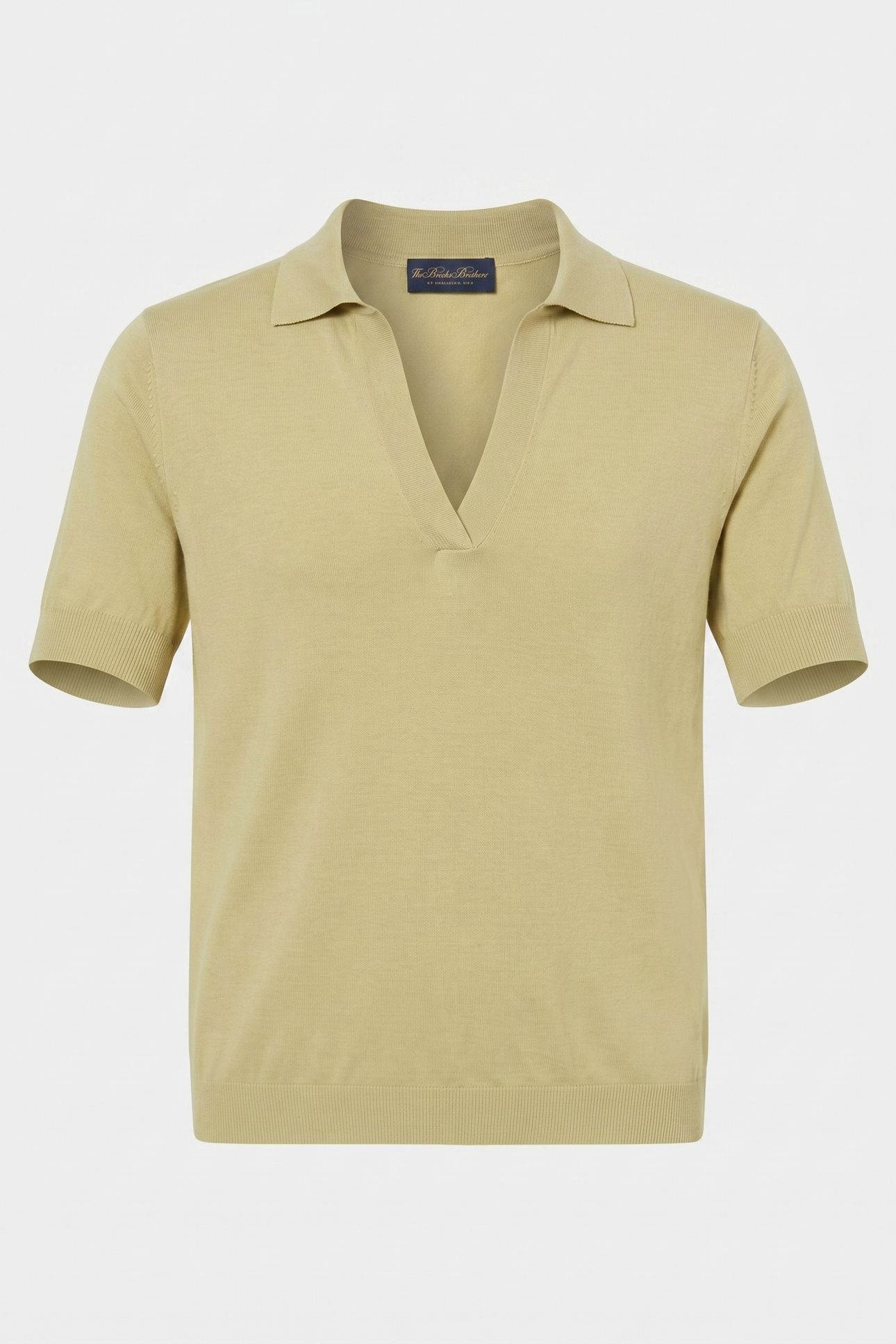 SILK BLEND KNIT POLO WITH JOHNNY COLLAR MINT 4