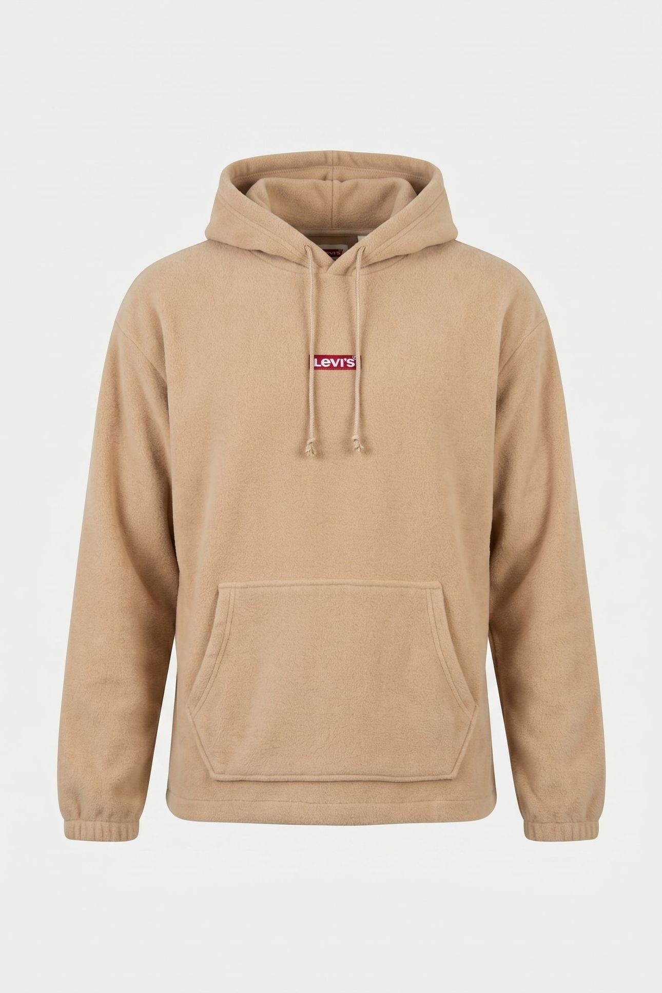 FLEECE BABY TAB EMBROIDERY RED LOGO HOODIE 3