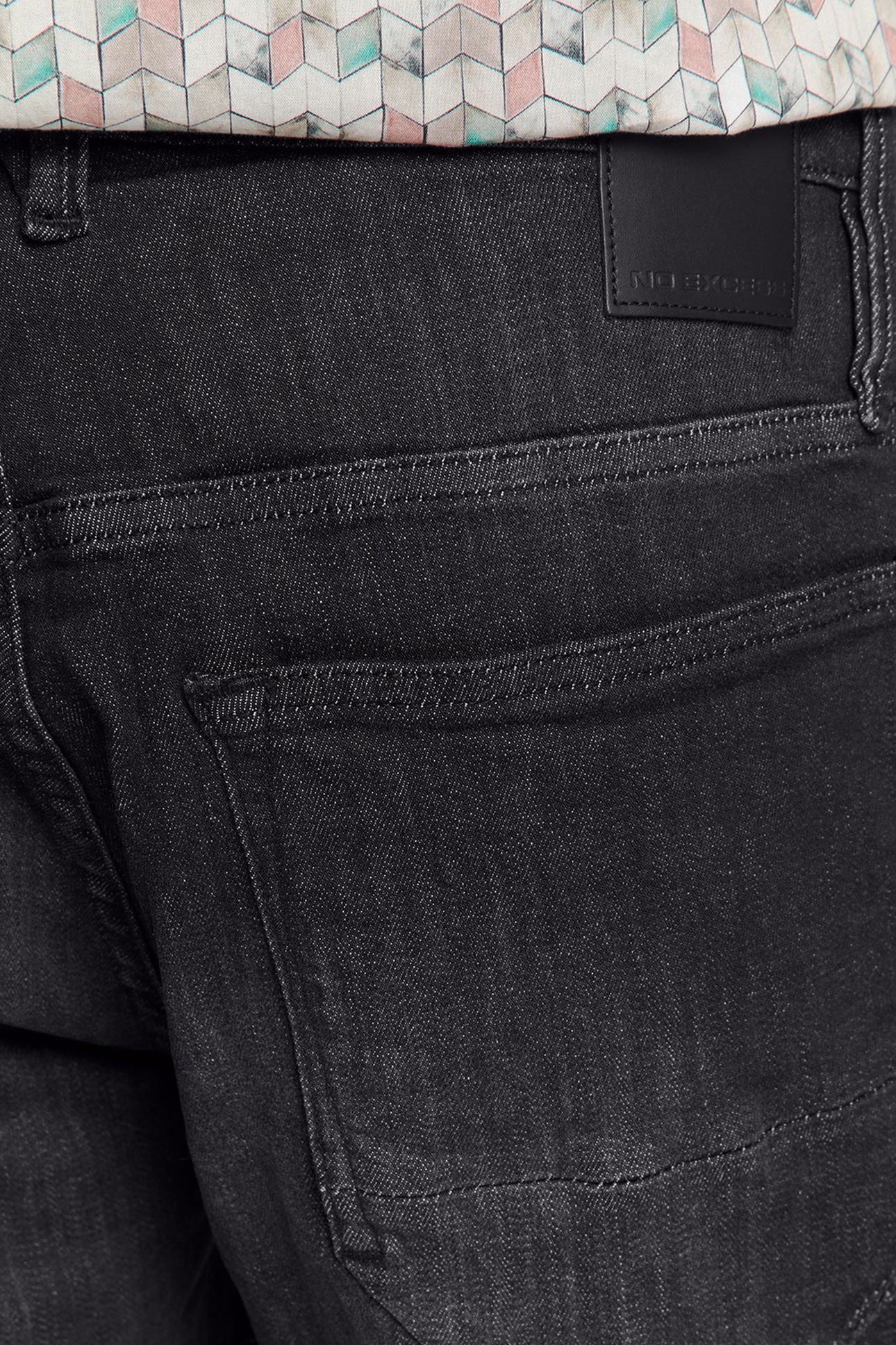 SHORT DENIM STRETCH BLACK DENIM 7