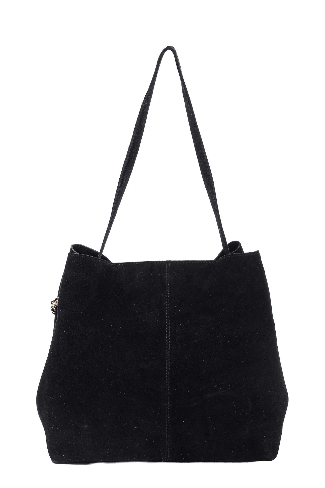 CHIARA SUEDE BLACK W. GOLD 3