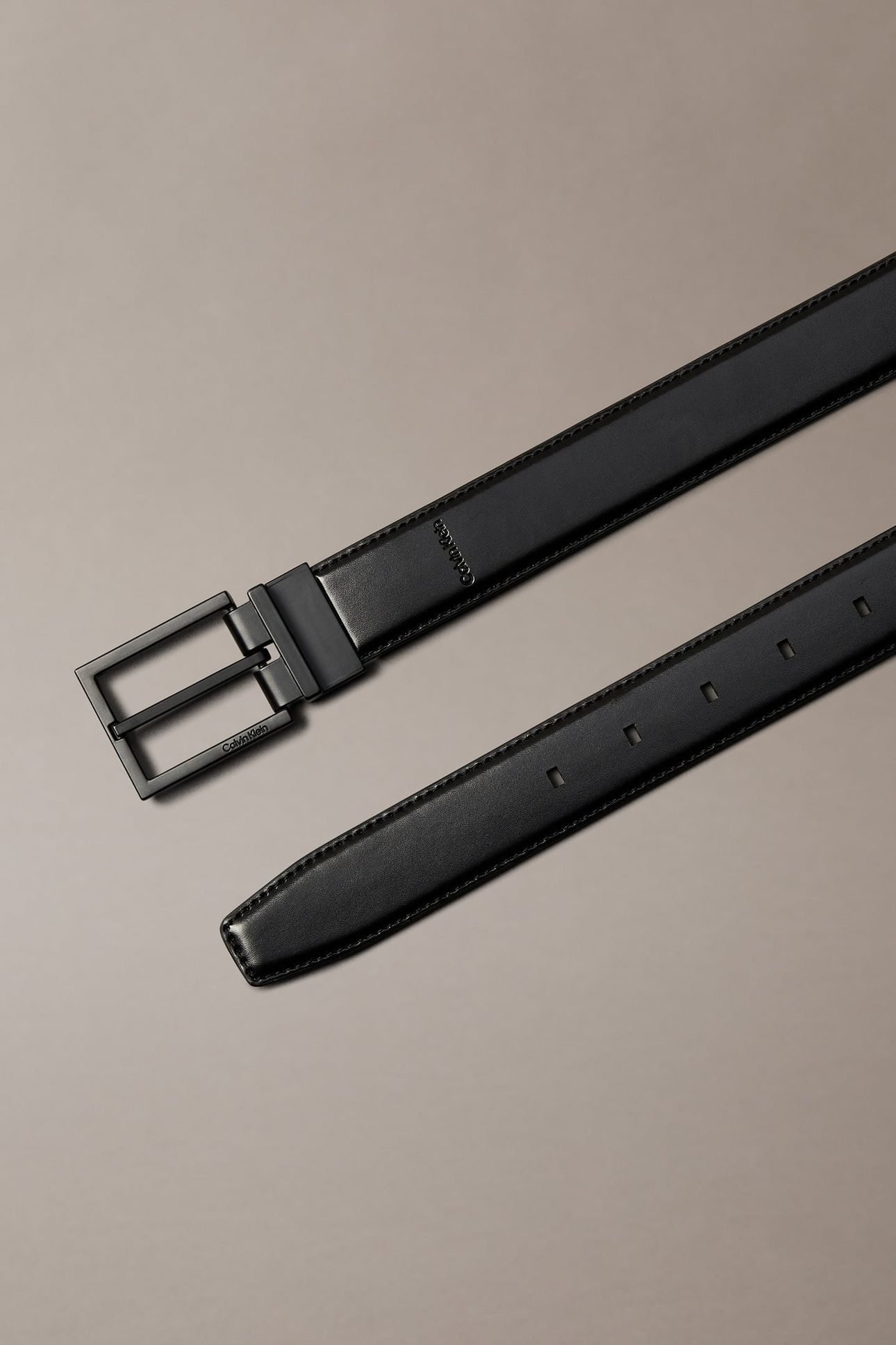 SQUARE BUCKLE 32MM ADJUSTABLE BELT BLACK/MATTE BLACK 3