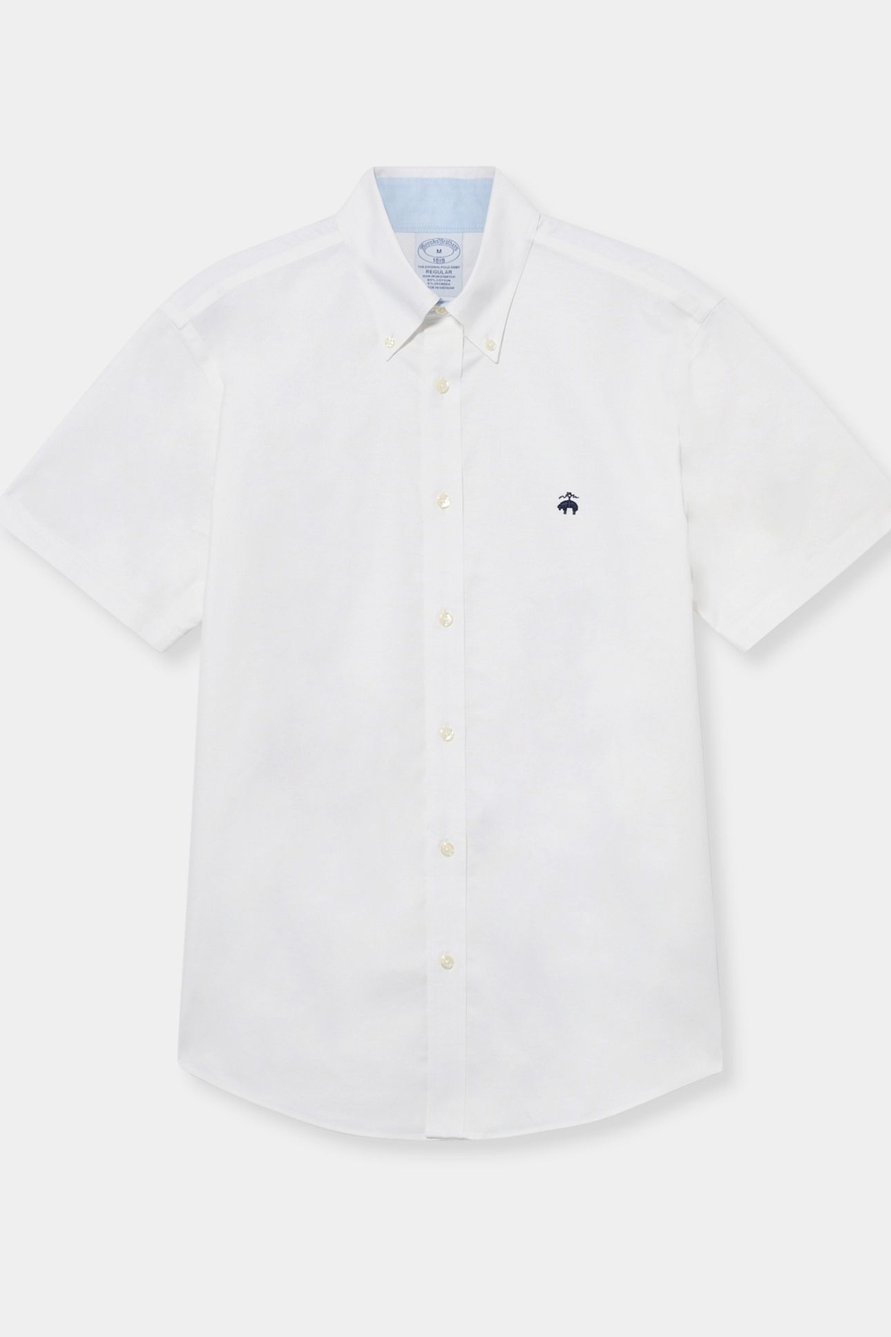 NON-IRON OXFORD STRETCH SOLIDS REGULAR SHIRT WHITE 3
