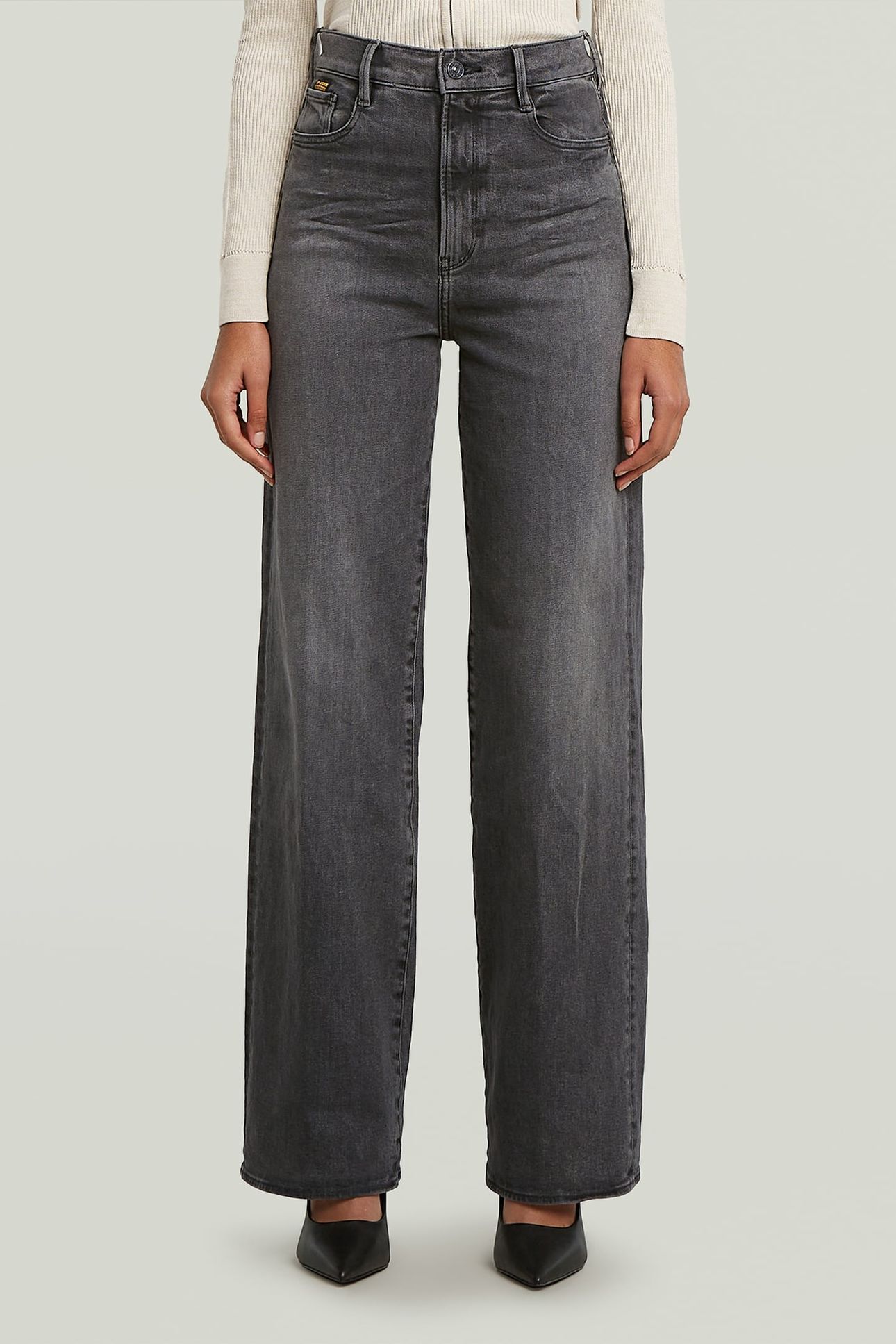 DECK 2.0 HIGH LOOSE JEANS BLACK 1
