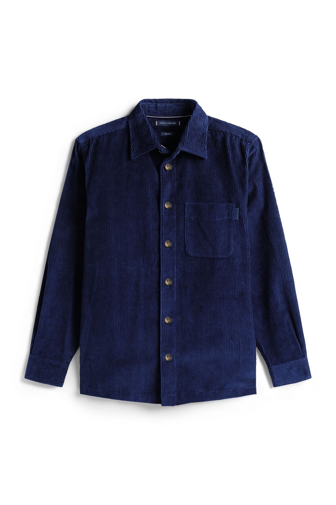CORDUROY RELAXED OVERSHIRT IMPERIAL NAVY 4