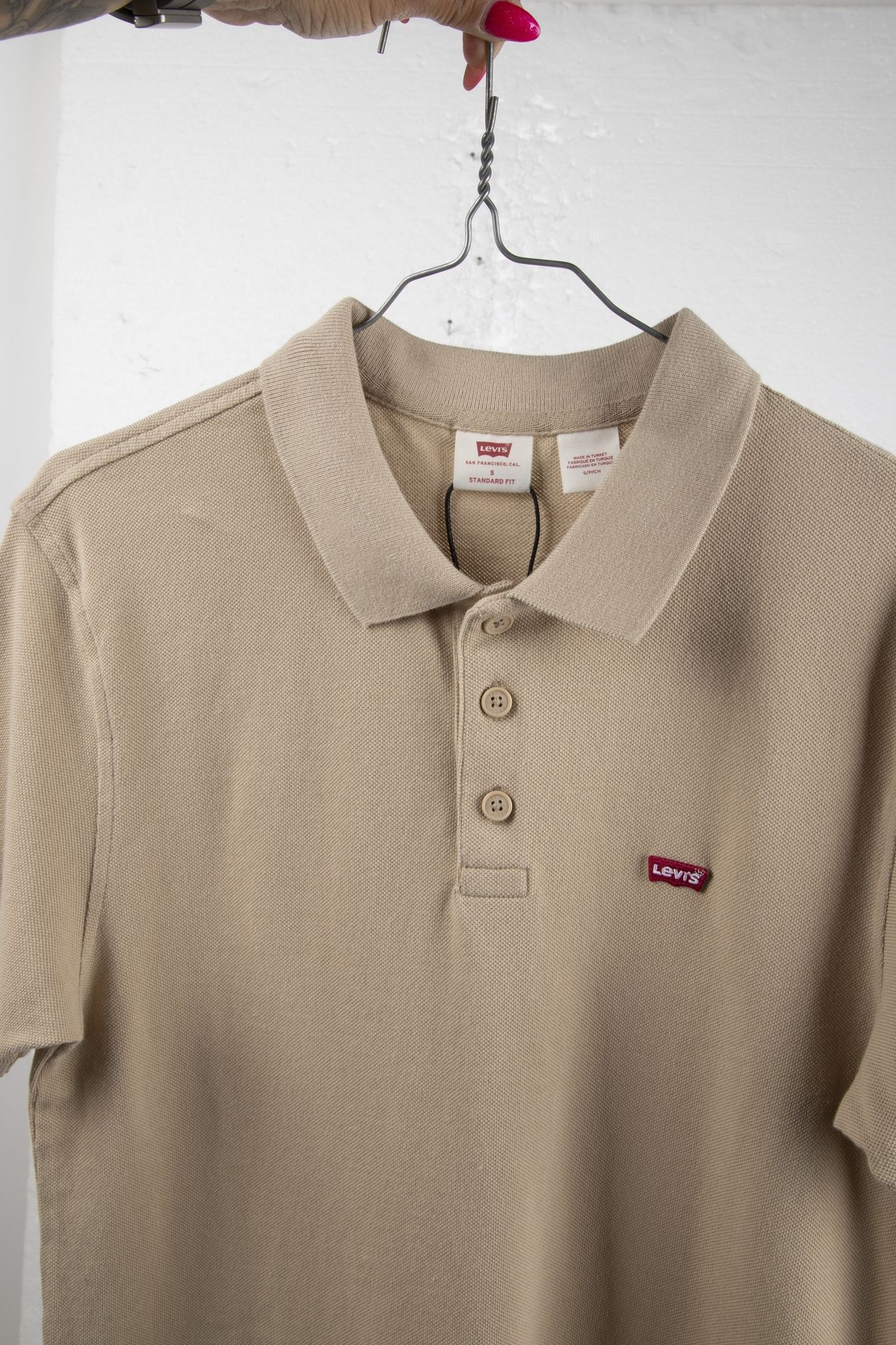 LEVIS HM POLO WHITE PEPPER 4