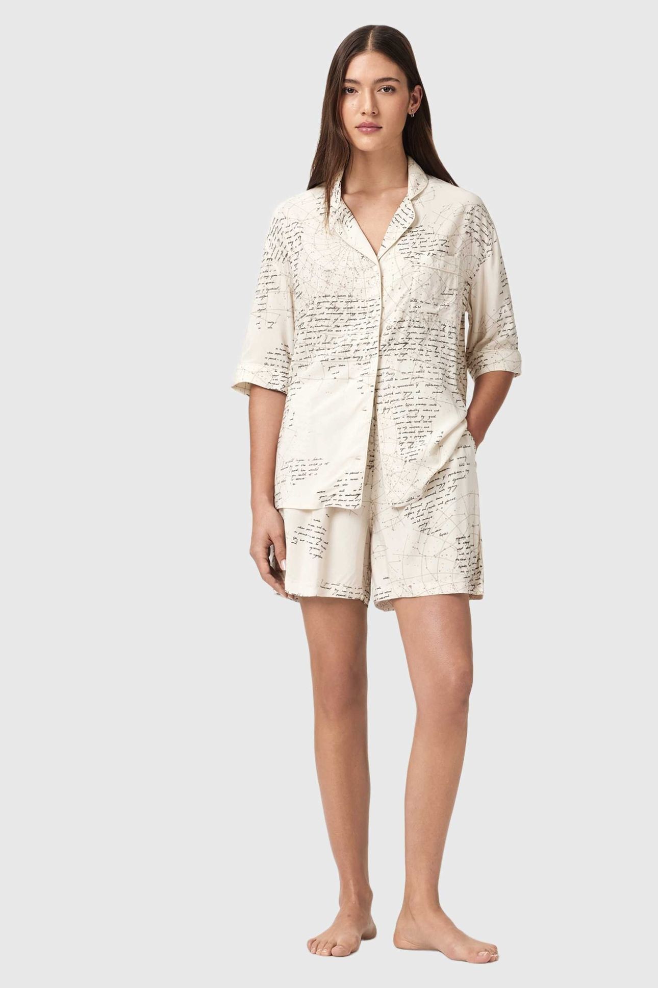 CLEM PJ SET SCRIPT OFF WHITE 3