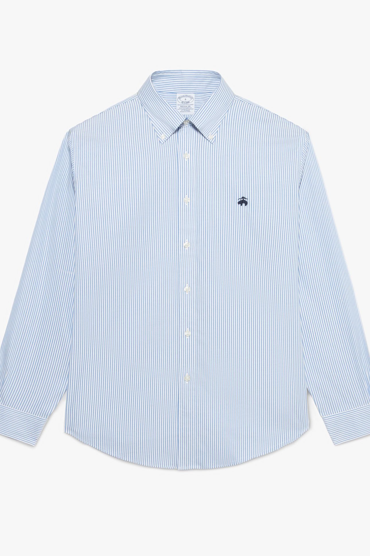 REGULAR FIT NON-IRON STRETCH SUPIMA COTTON CASUAL SHIRT WITH 4