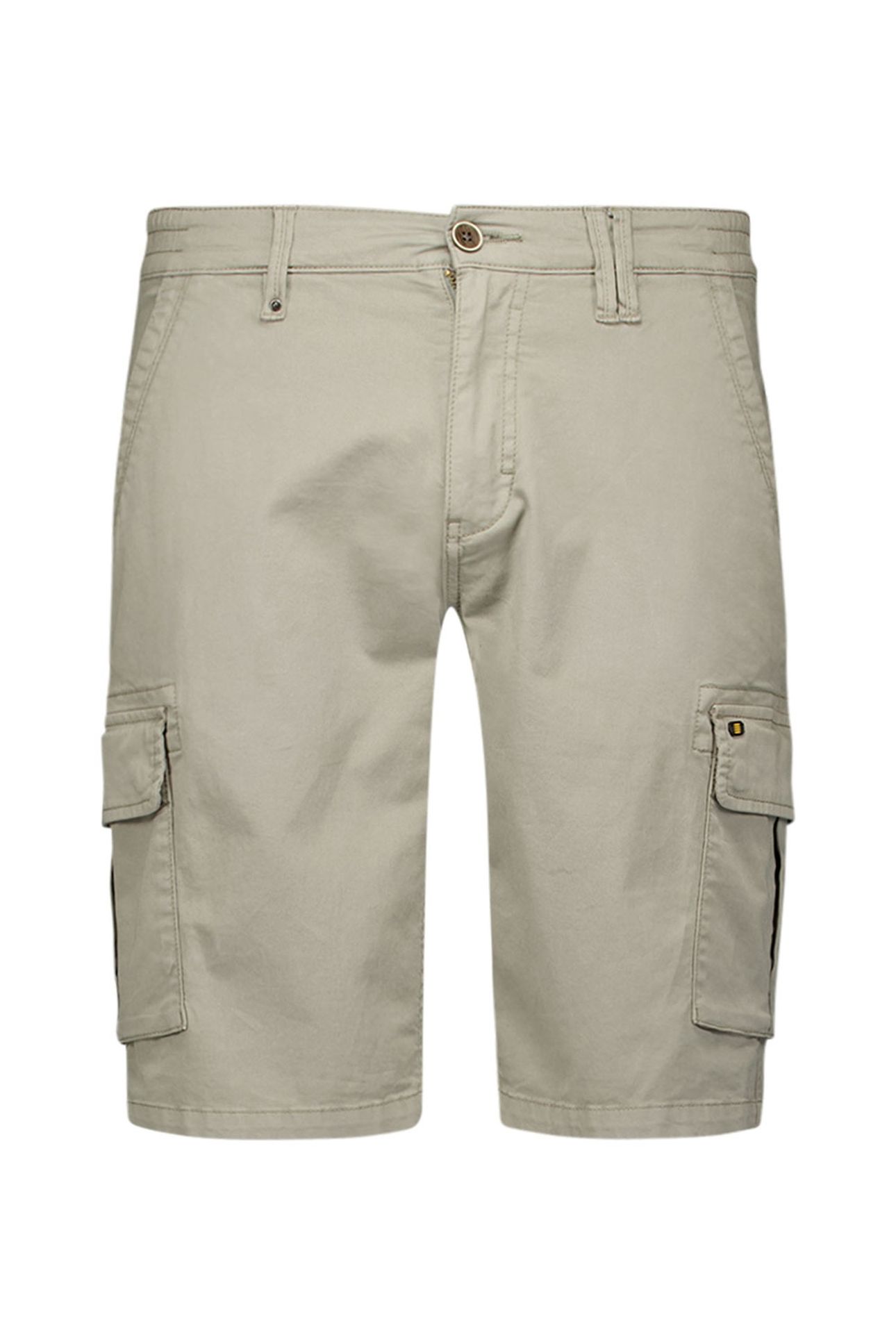 SHORT CARGO GARMENT DYED + STONE WASHED STRETCH LIGHT ARMY 4