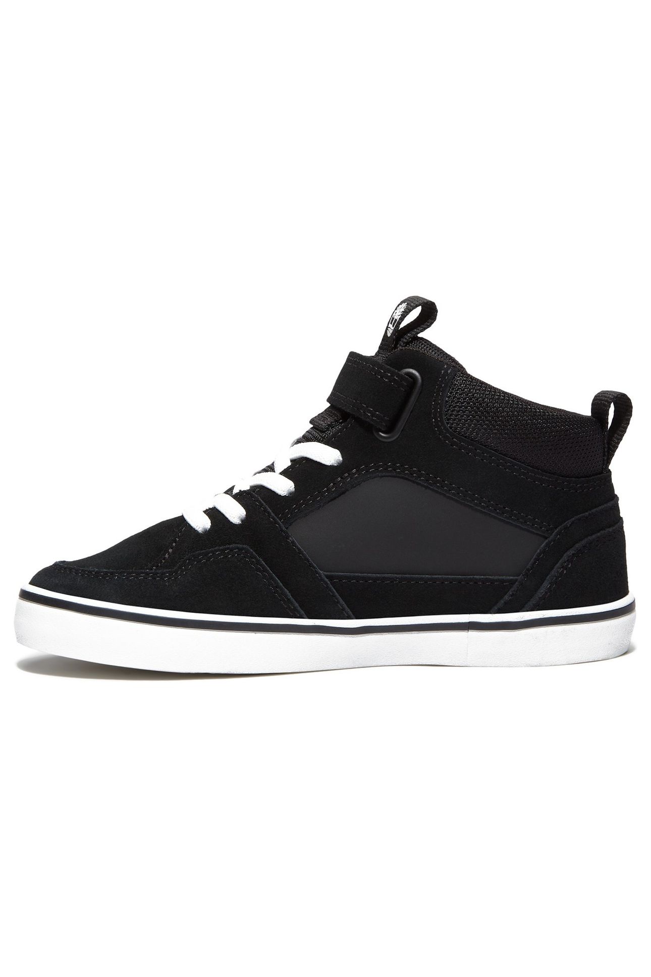 STONE JUMP MID HOOK & LOOP SNEAKER BLACK SUEDE 3