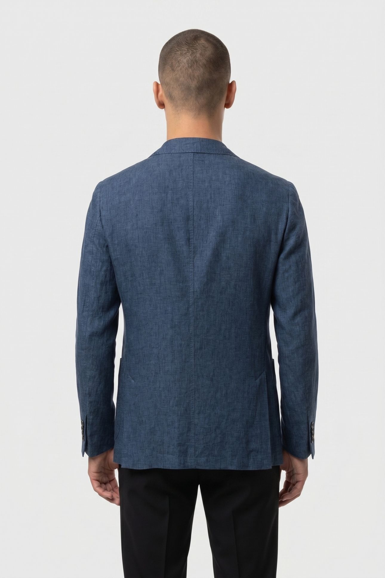 JACKET REGULAR LINING LINEN BLUE 2