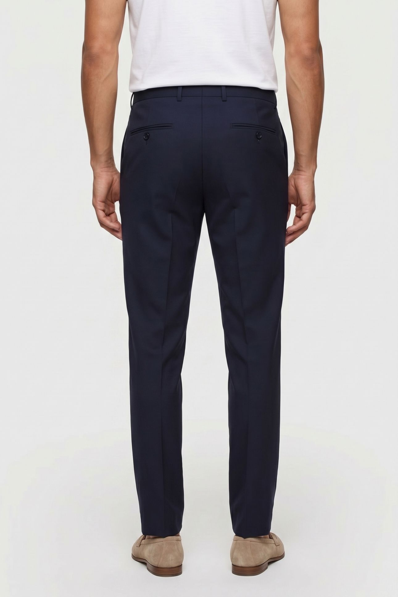 COTTON CLASSIC TROUSERS NAVY 3
