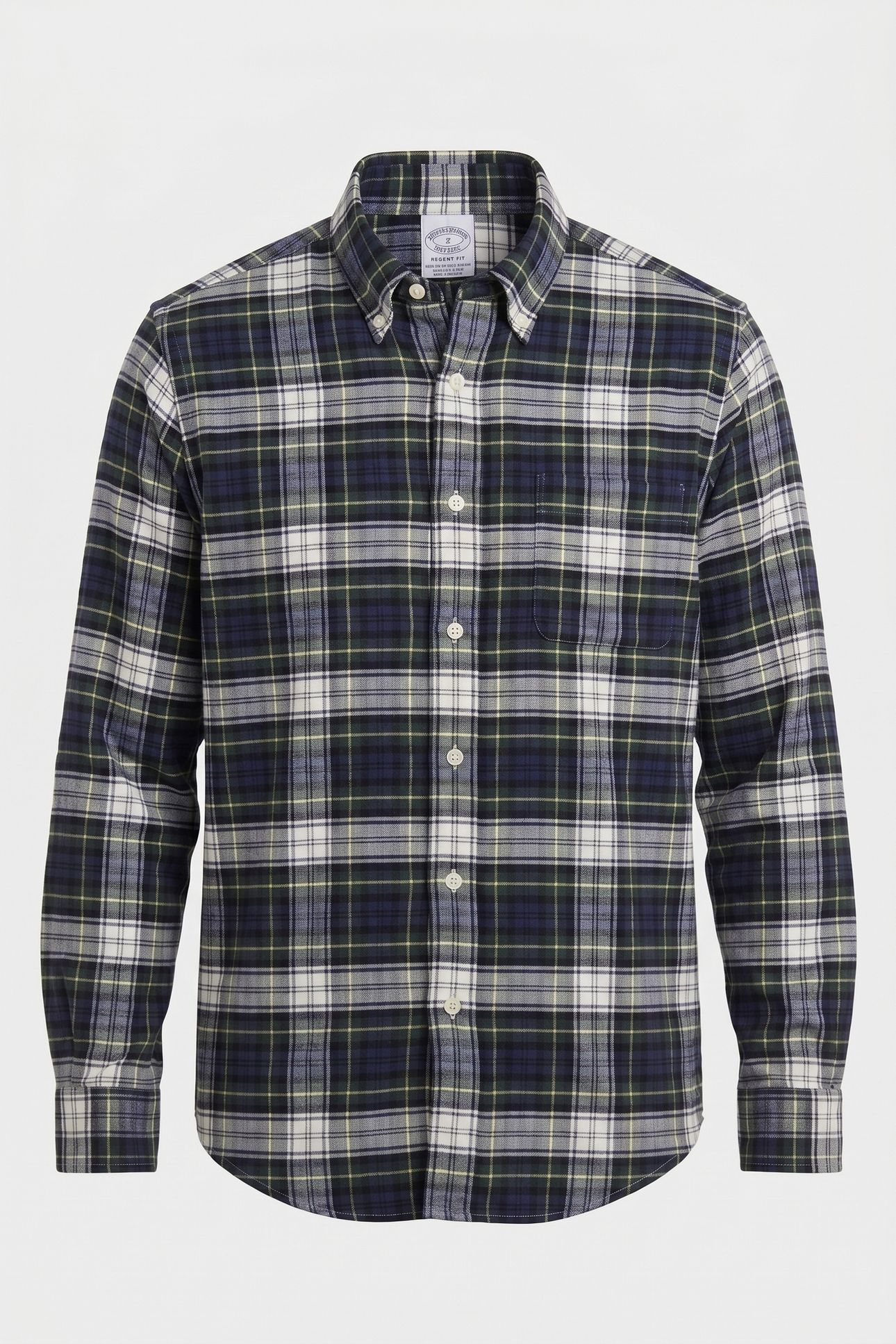 CASUAL COTTON FLANNEL REGULAR FIT OPEN WHITE 4