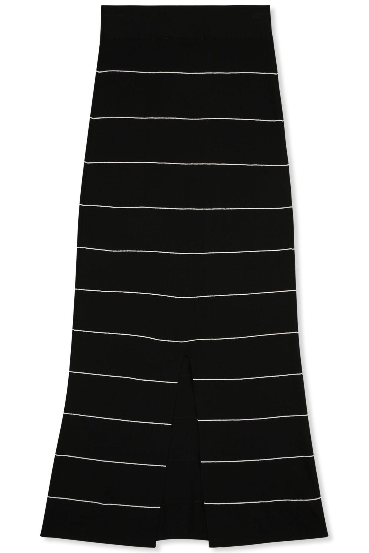 MONTECARLO STRAIGHT FINE KNITTED SKIRT BLACK 4