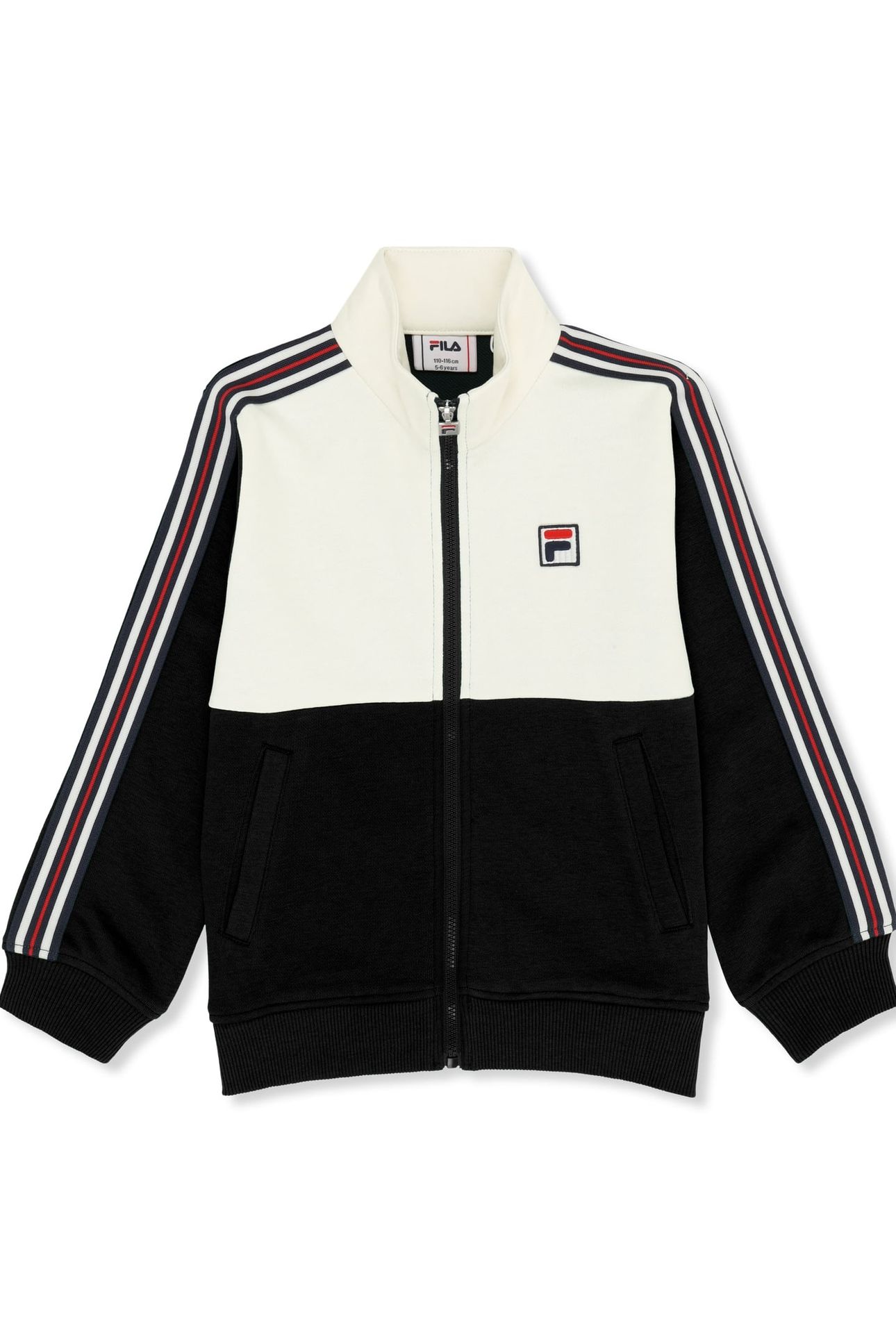 MONTEREGGI REGULAR HERITAGE TAPE TRACK JACKET BLACK-EGRET 1