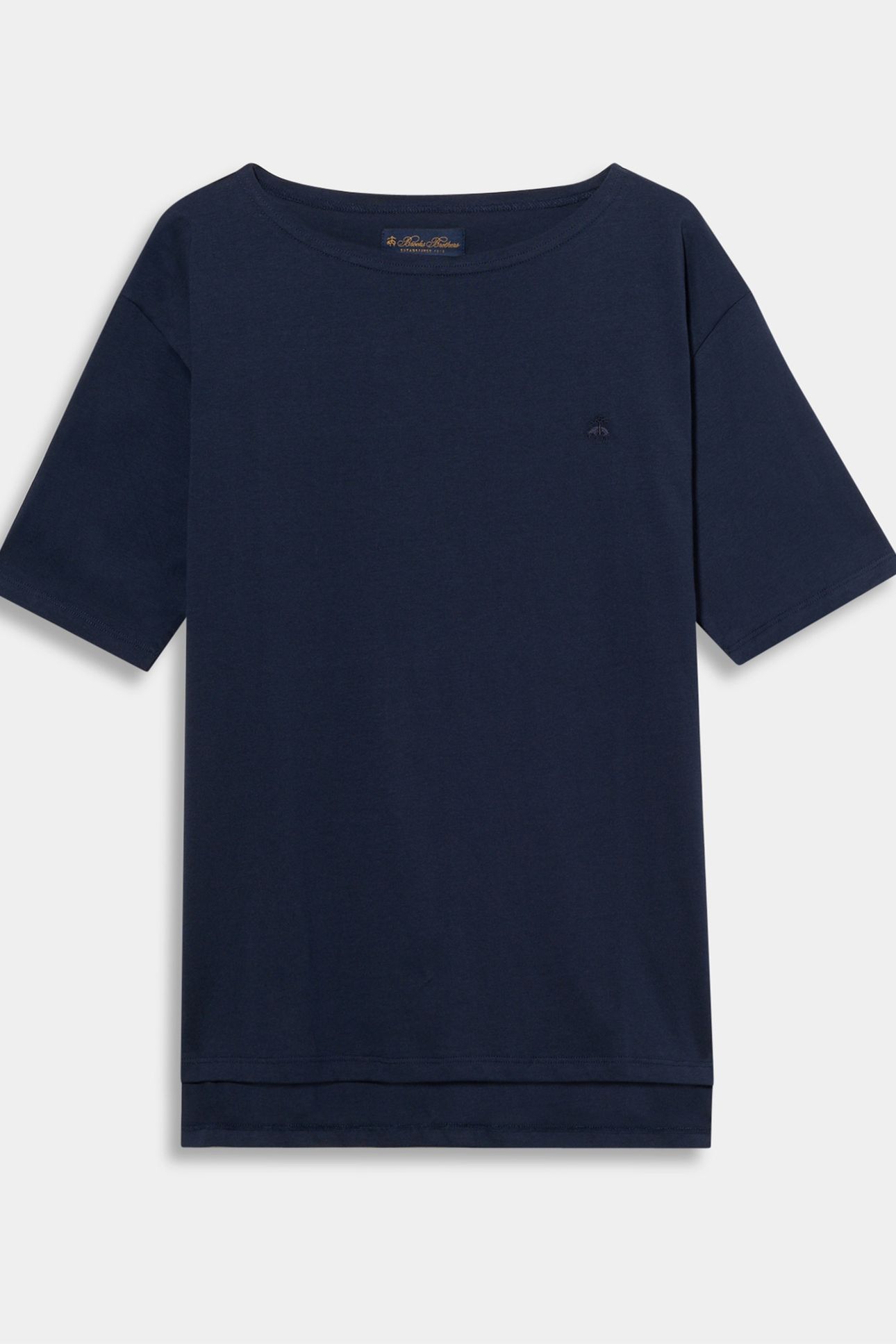 LOGOED T-SHIRT COTTON NAVY 3