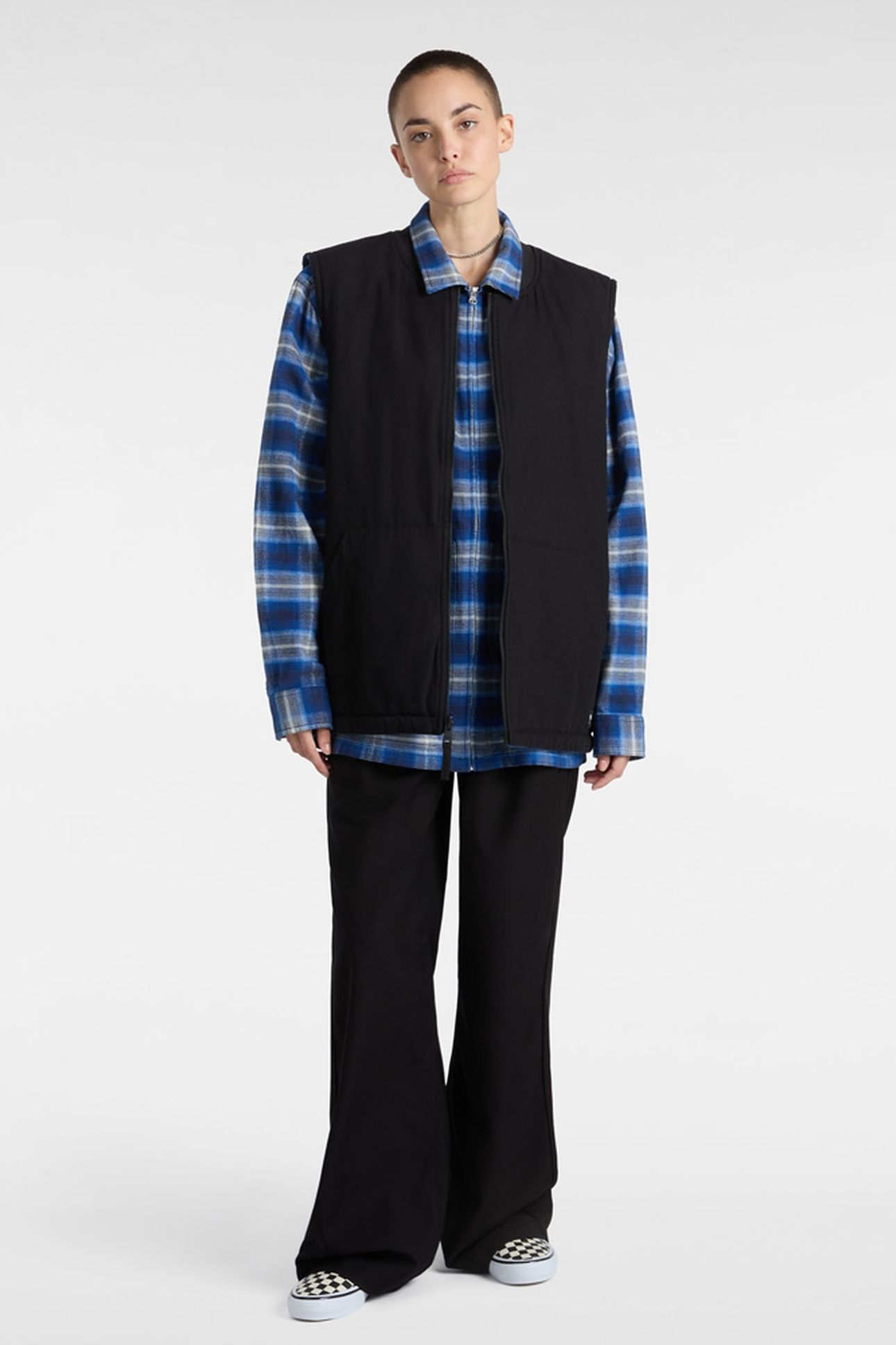 TALBOT REVERSIBLE VEST BLACK/TRUE BLUE 2