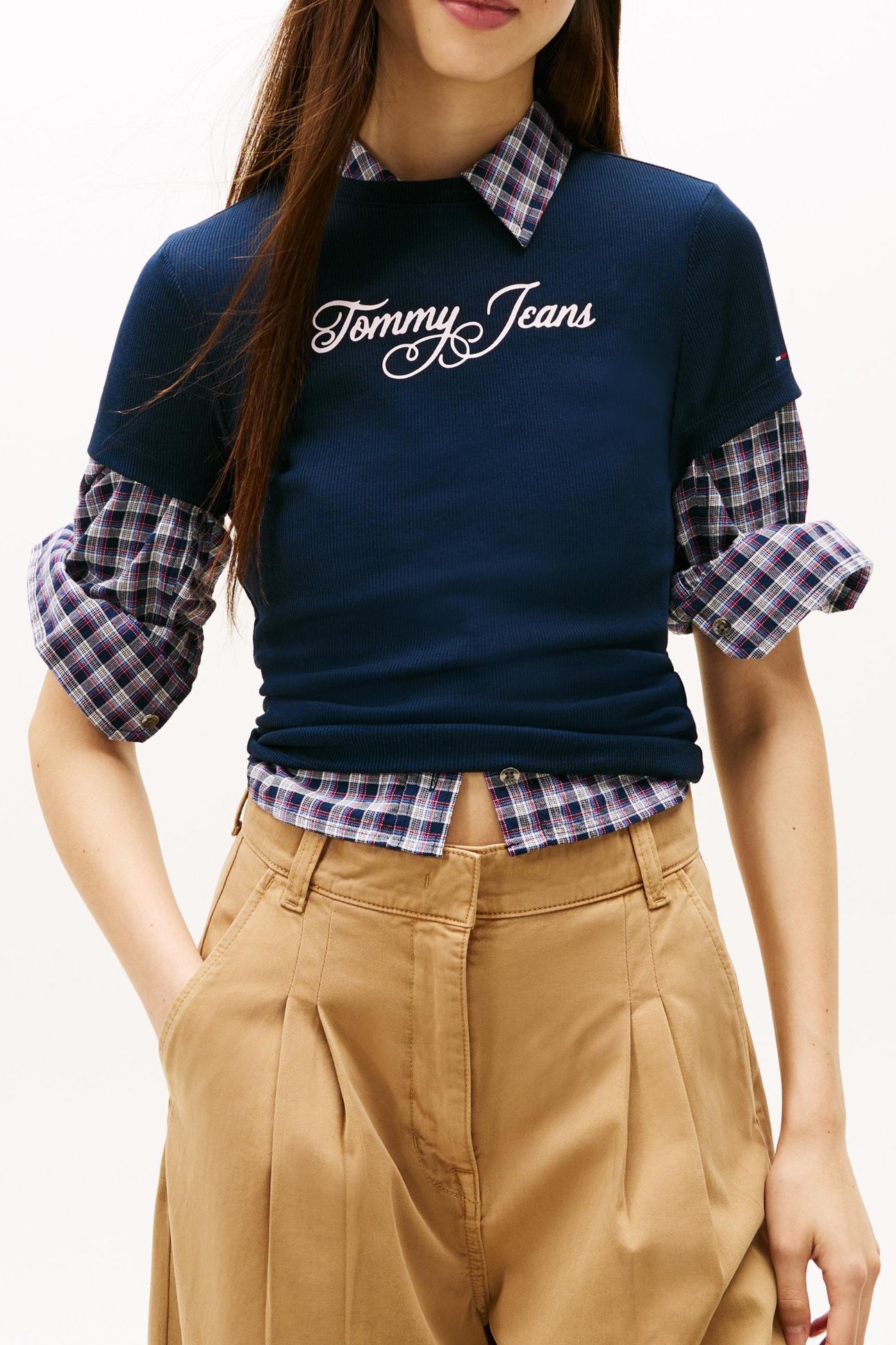 SLIM ESSENTIAL LOGO T-SHIRT DARK NIGHT NAVY 1