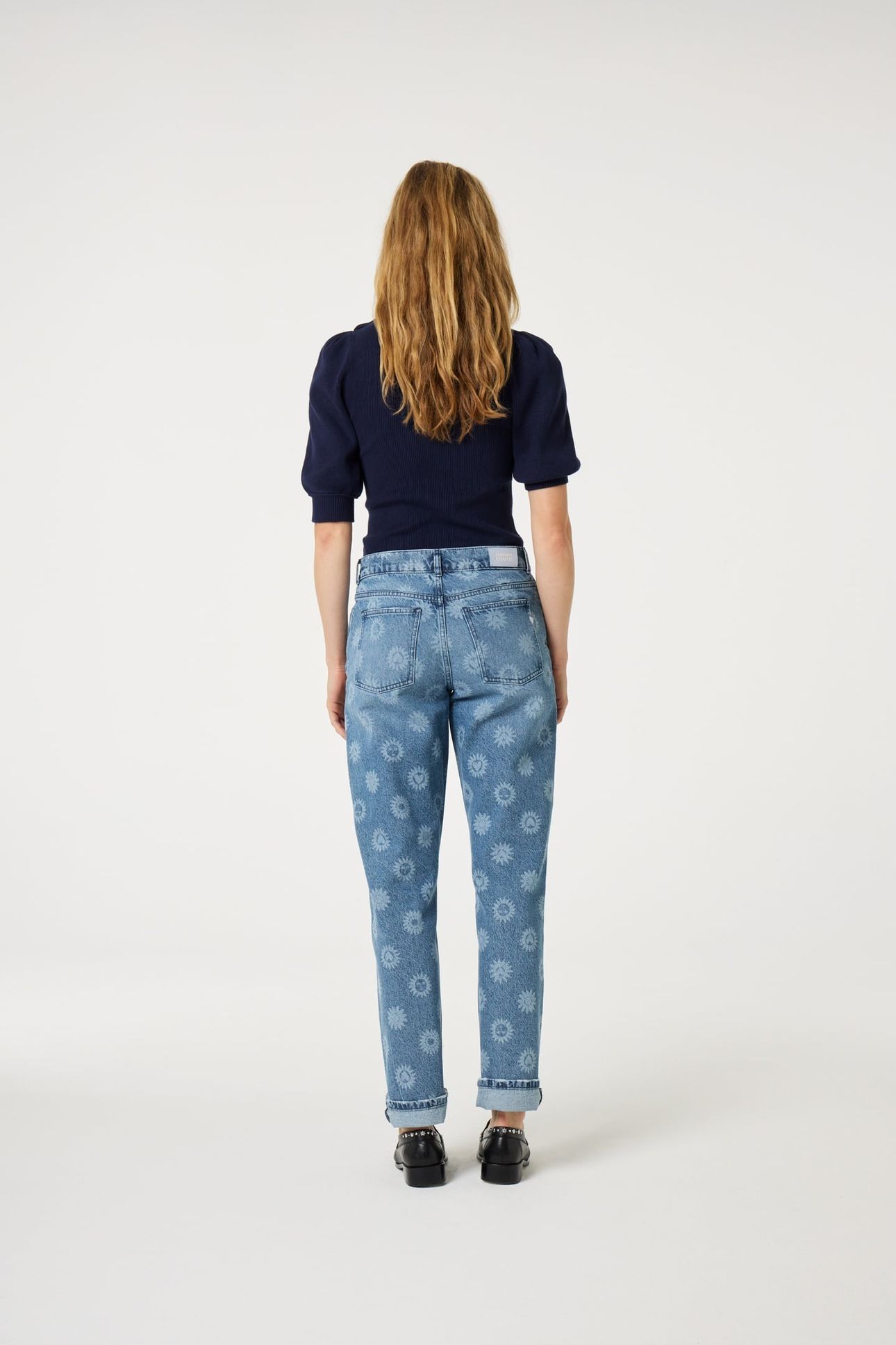LILLIAN SHORT SLEEVE PULLOVER AFTER MIDNIGHT BLUE 3